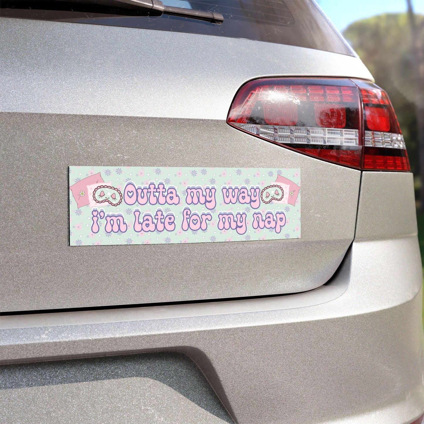 Late for My Nap Car Magnet