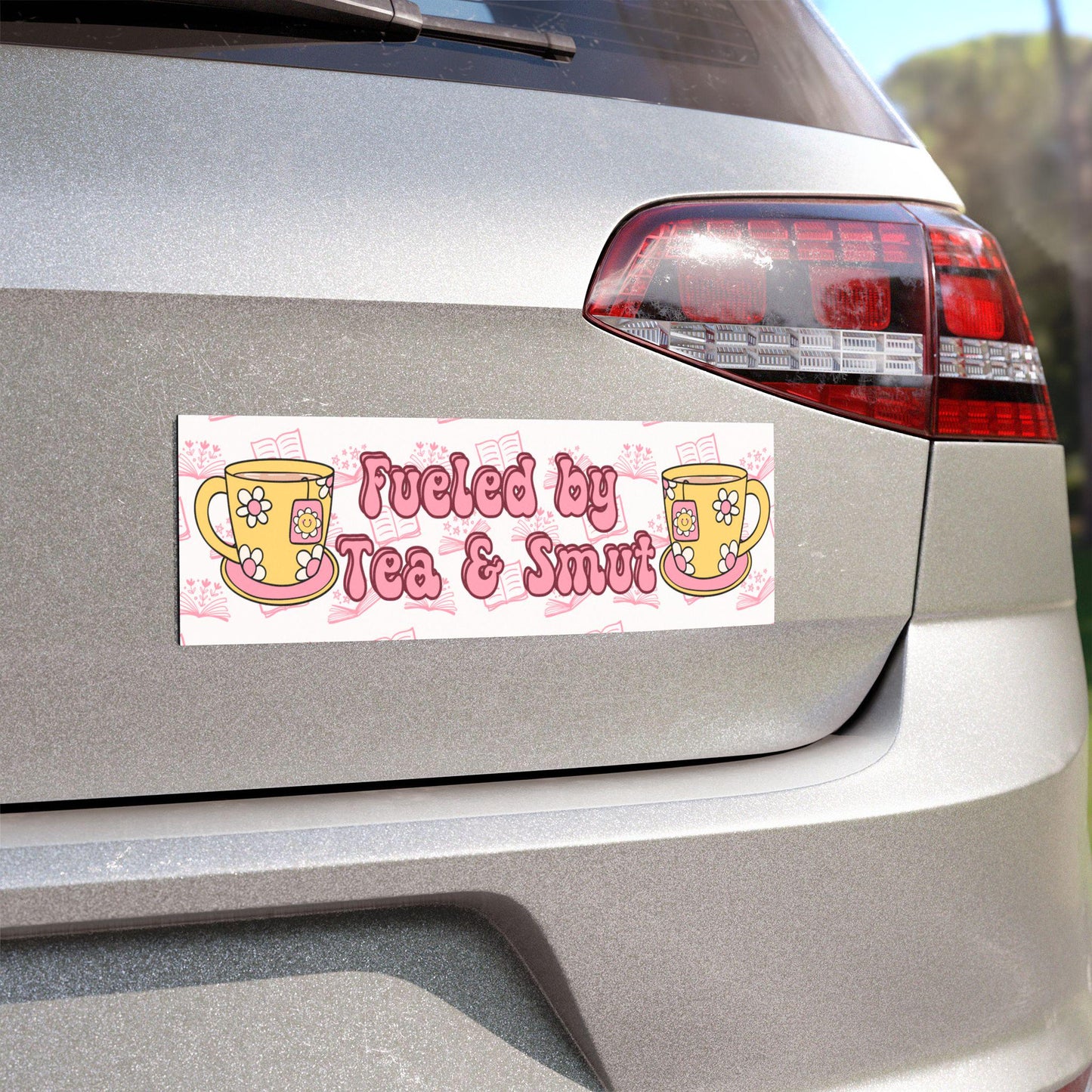 Fueled by Tea & Smut Car Magnet
