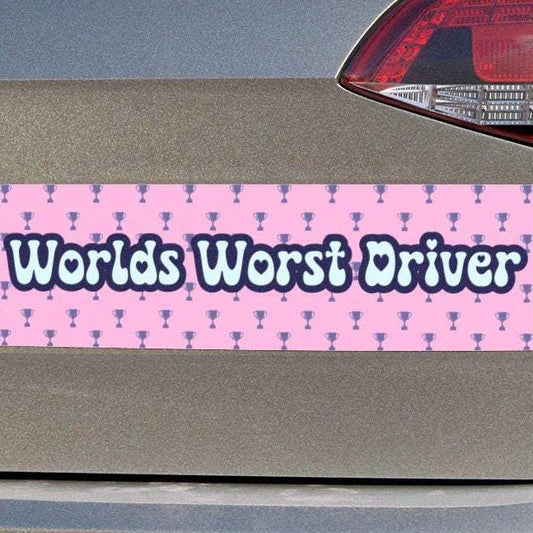 World's Worst Driver Car Magnet