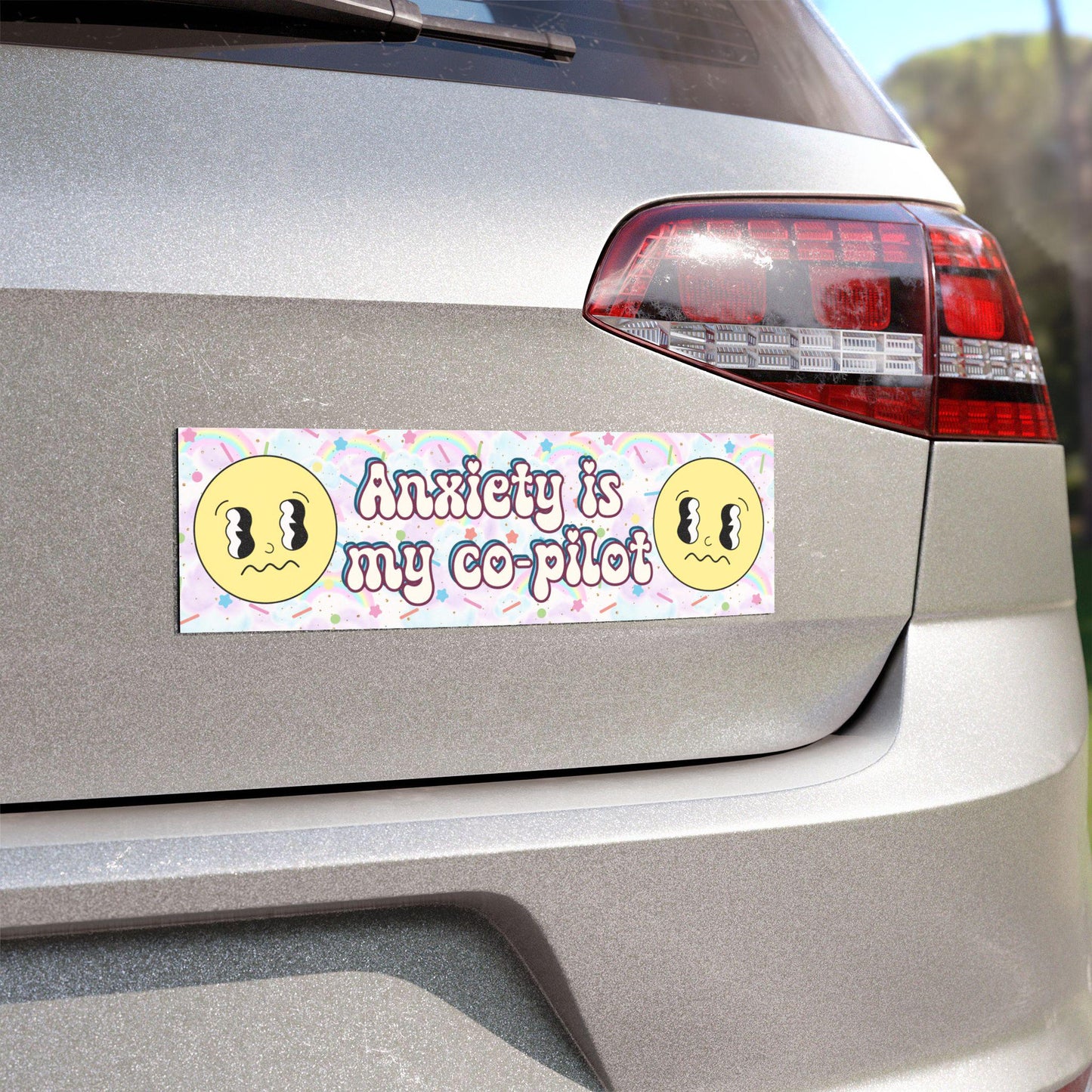 Anxiety is my Co-Pilot Car Magnet