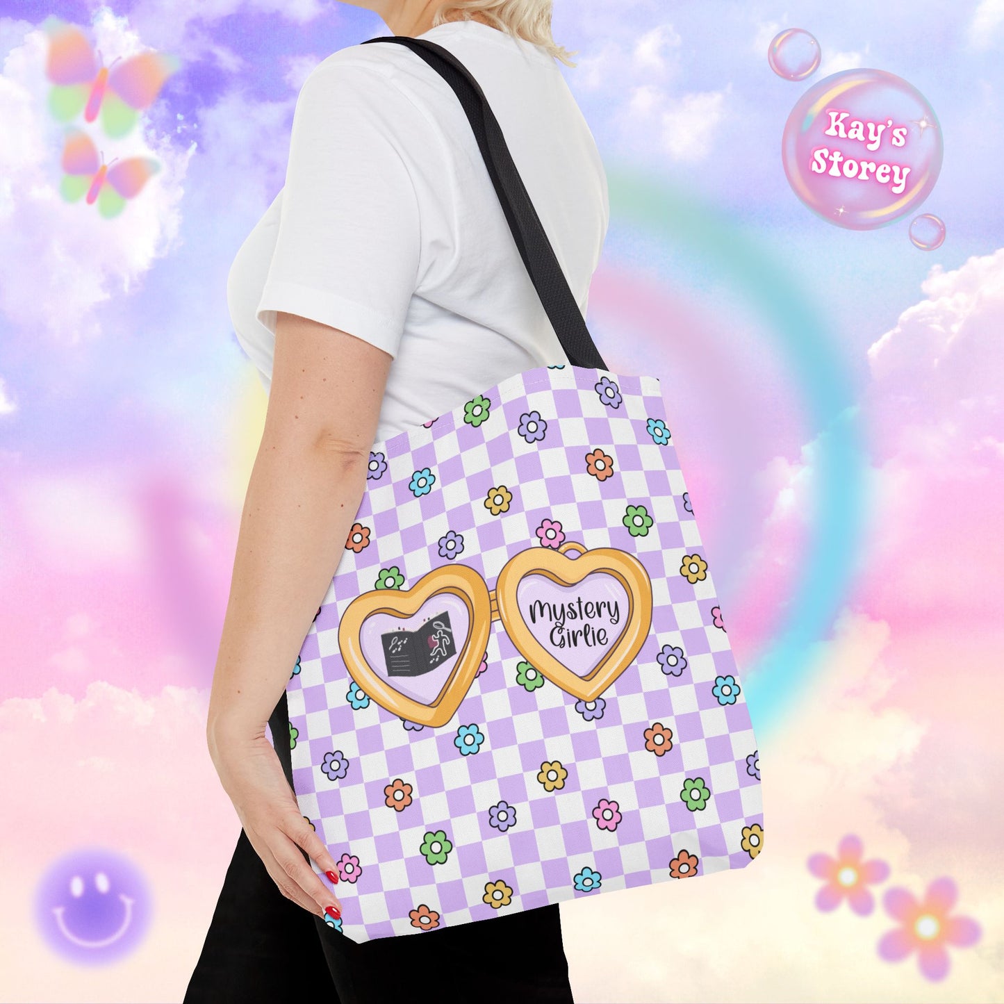 Purple Mystery Girlie Tote Bag