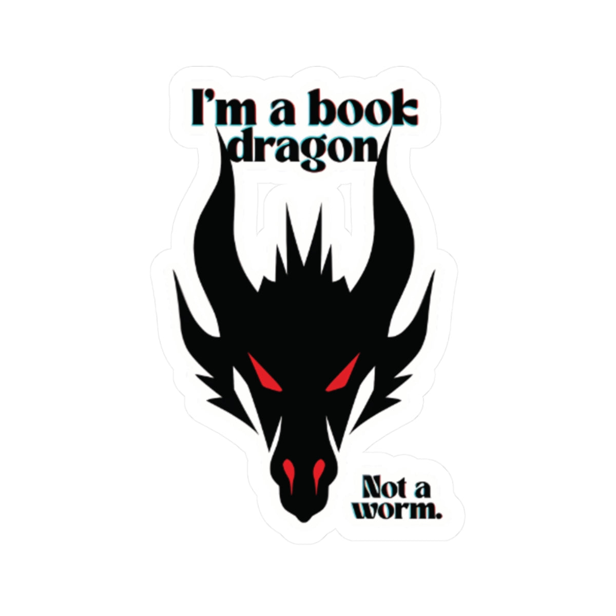 Red Book Dragon Sticker