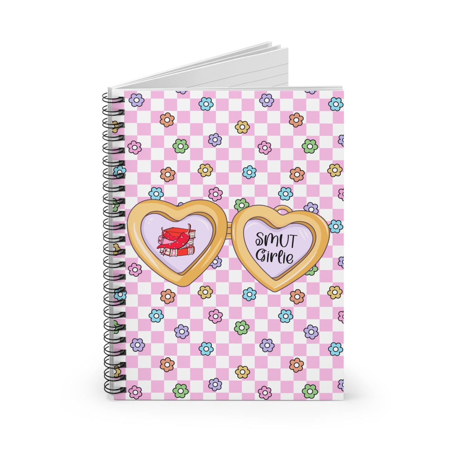 Pink Smut Girlie Spiral Notebook - Ruled Line