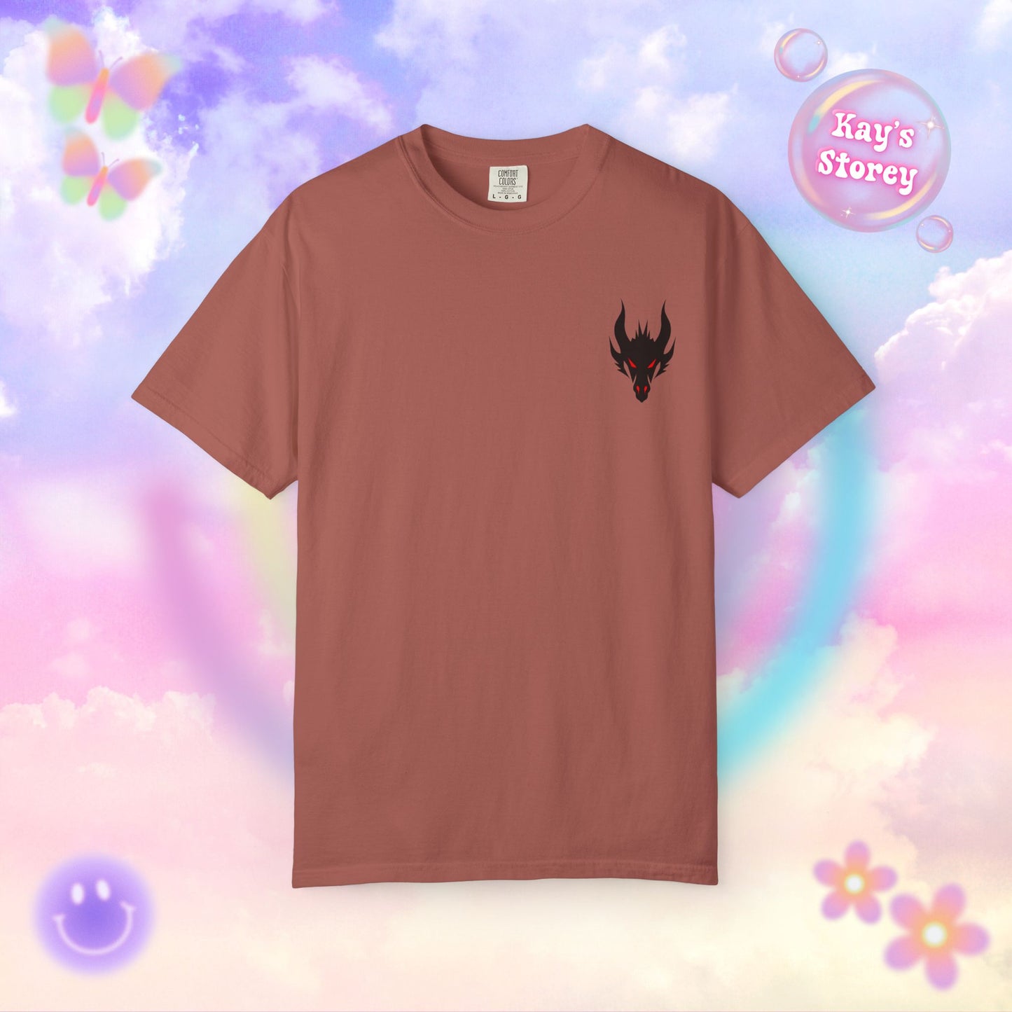 Book Dragon Red Comfort Colors T-Shirt