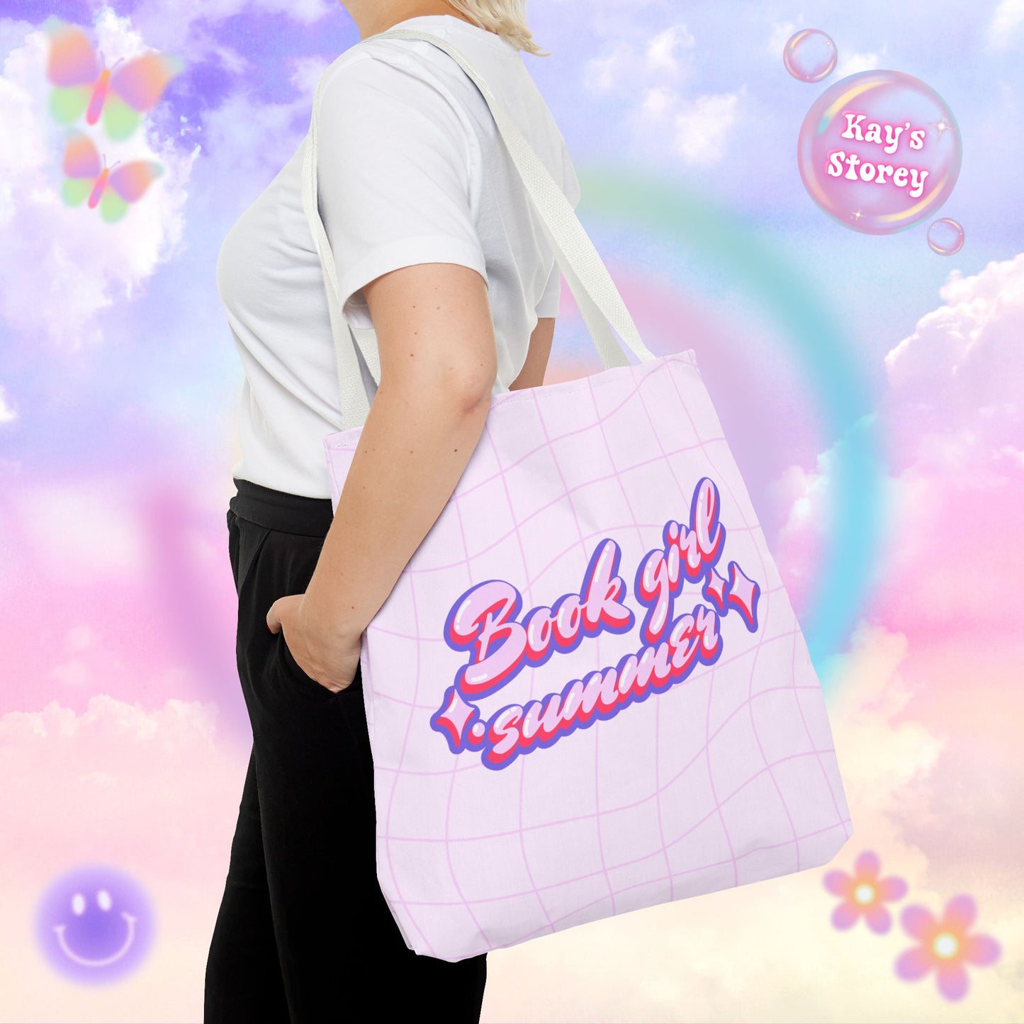 Book Girl Summer Tote Bag