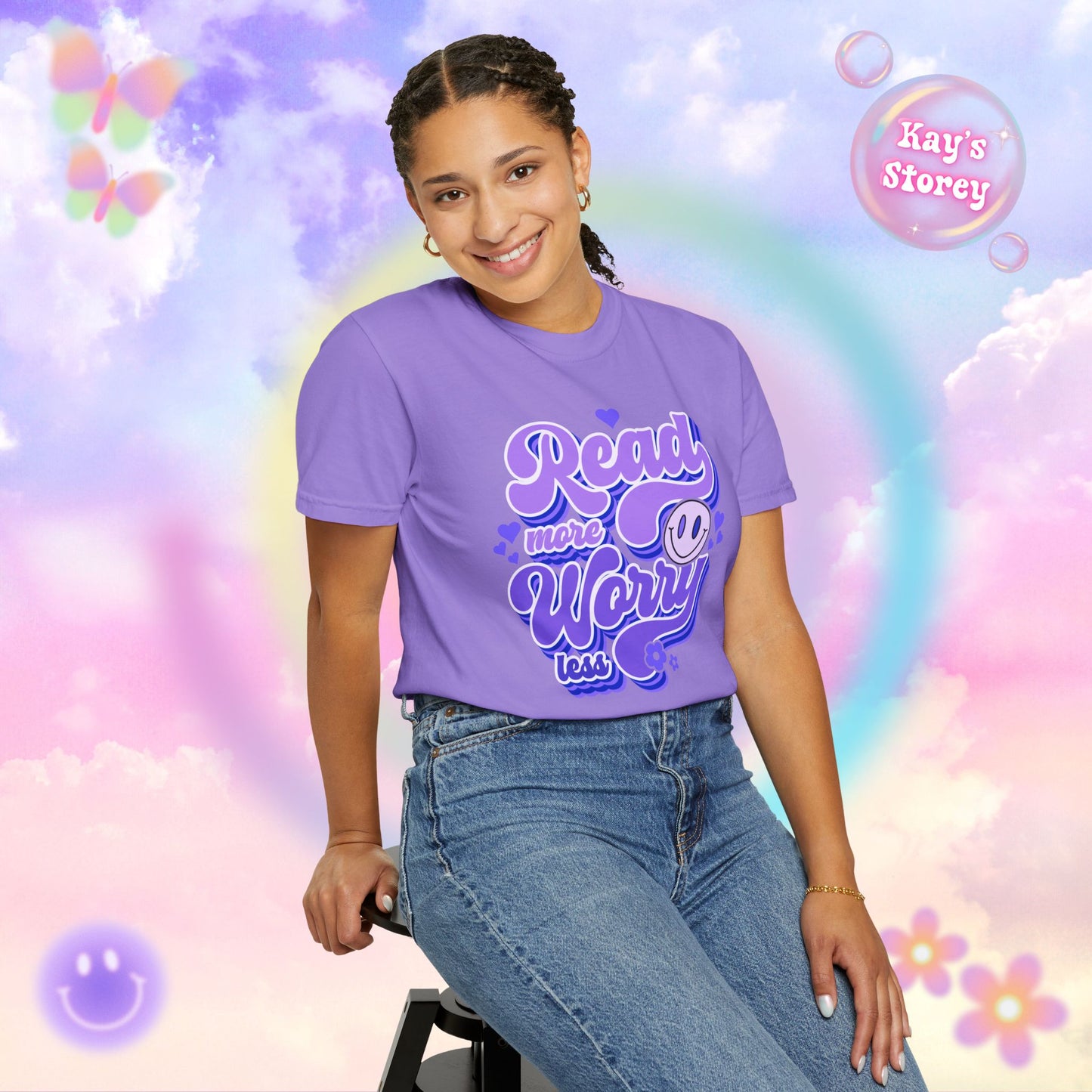 Read More, Worry Less Comfort Colors T-Shirt