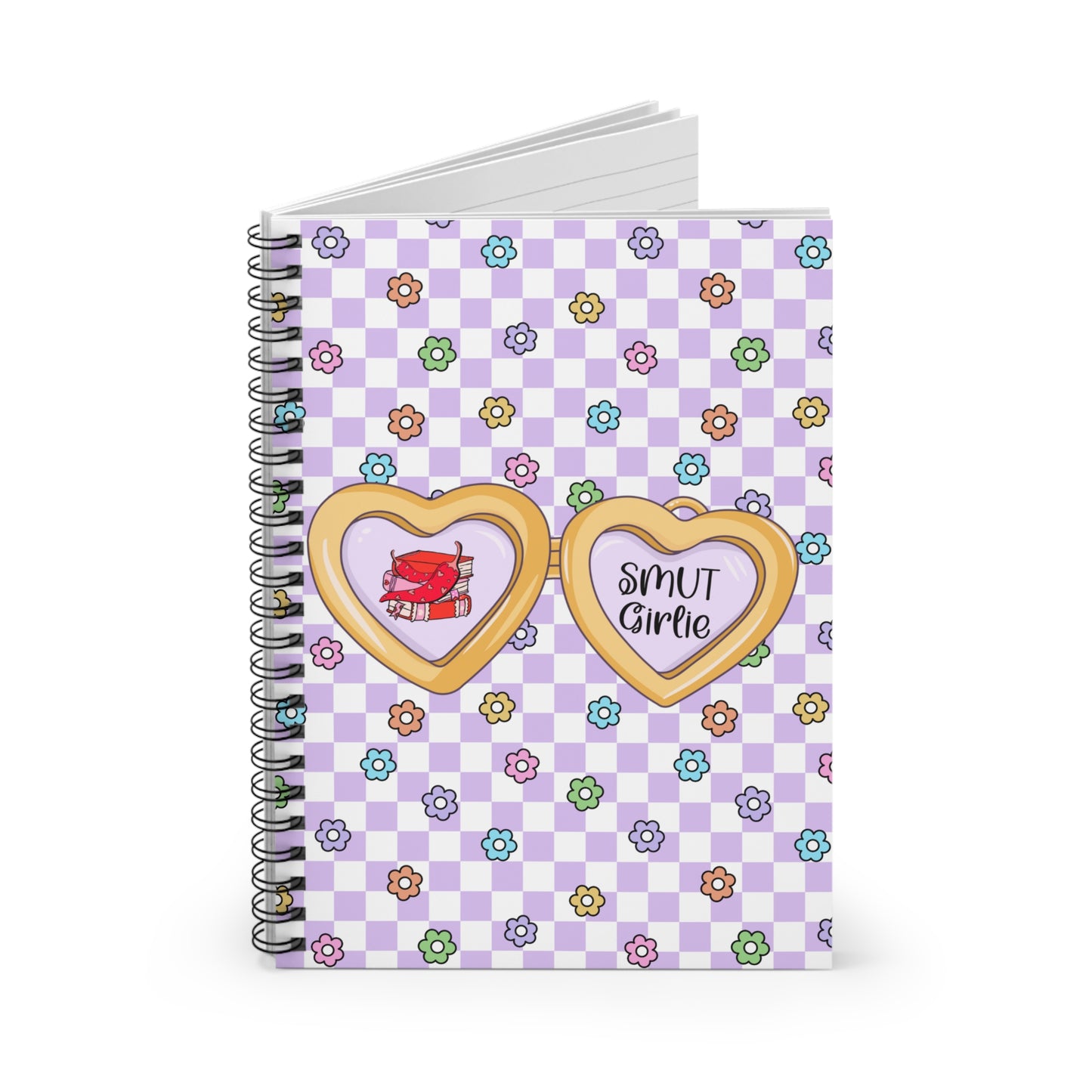 Purple Smut Girlie Spiral Notebook - Ruled Line