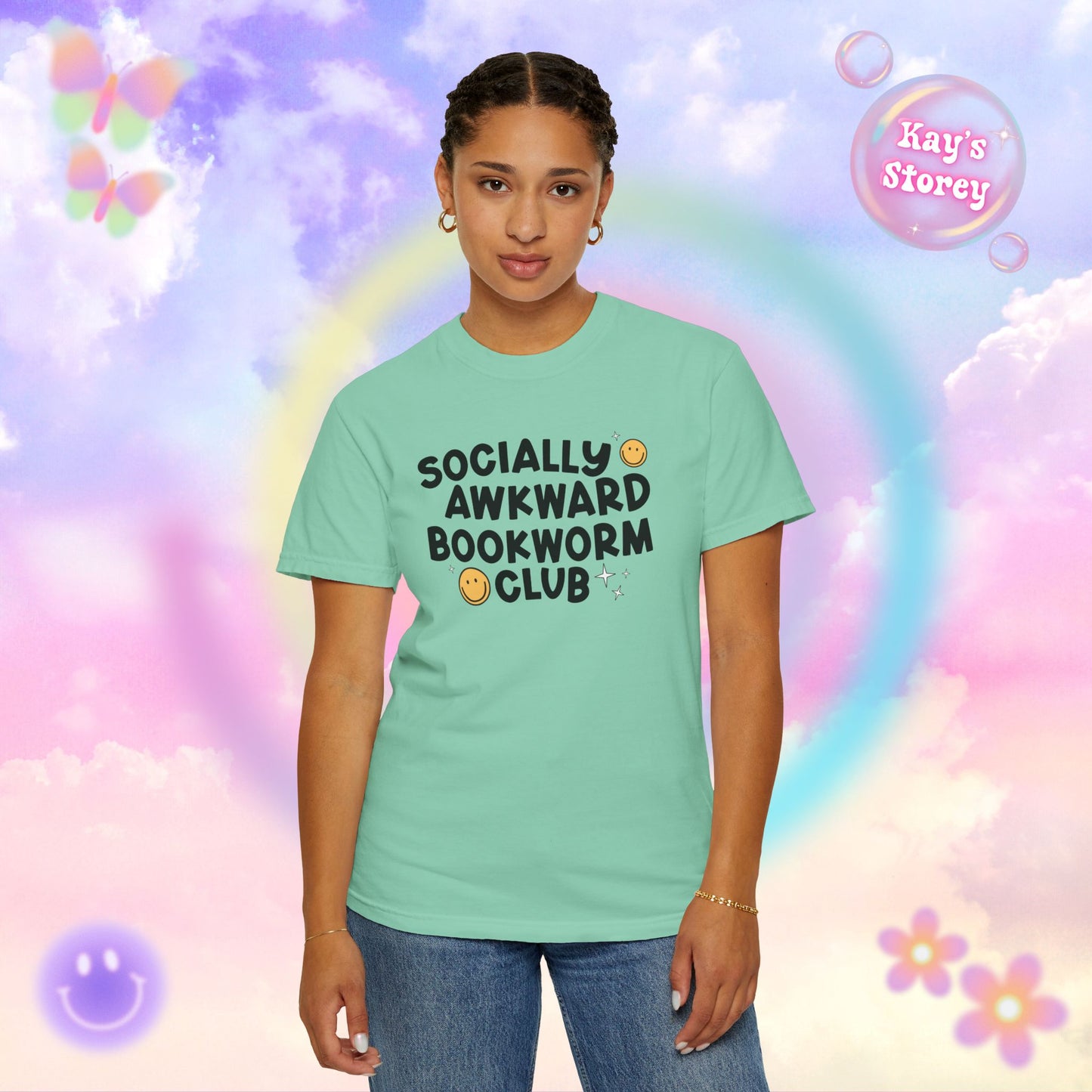 Socially Awkward Bookworm Club Comfort Colors T-Shirt