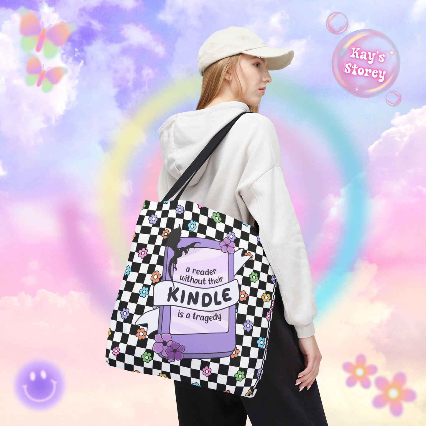 Reader Without Their Kindle Tote Bag