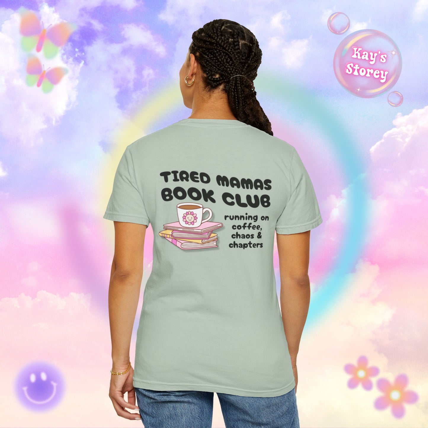 Tired Mamas Book Club Comfort Colors T-Shirt