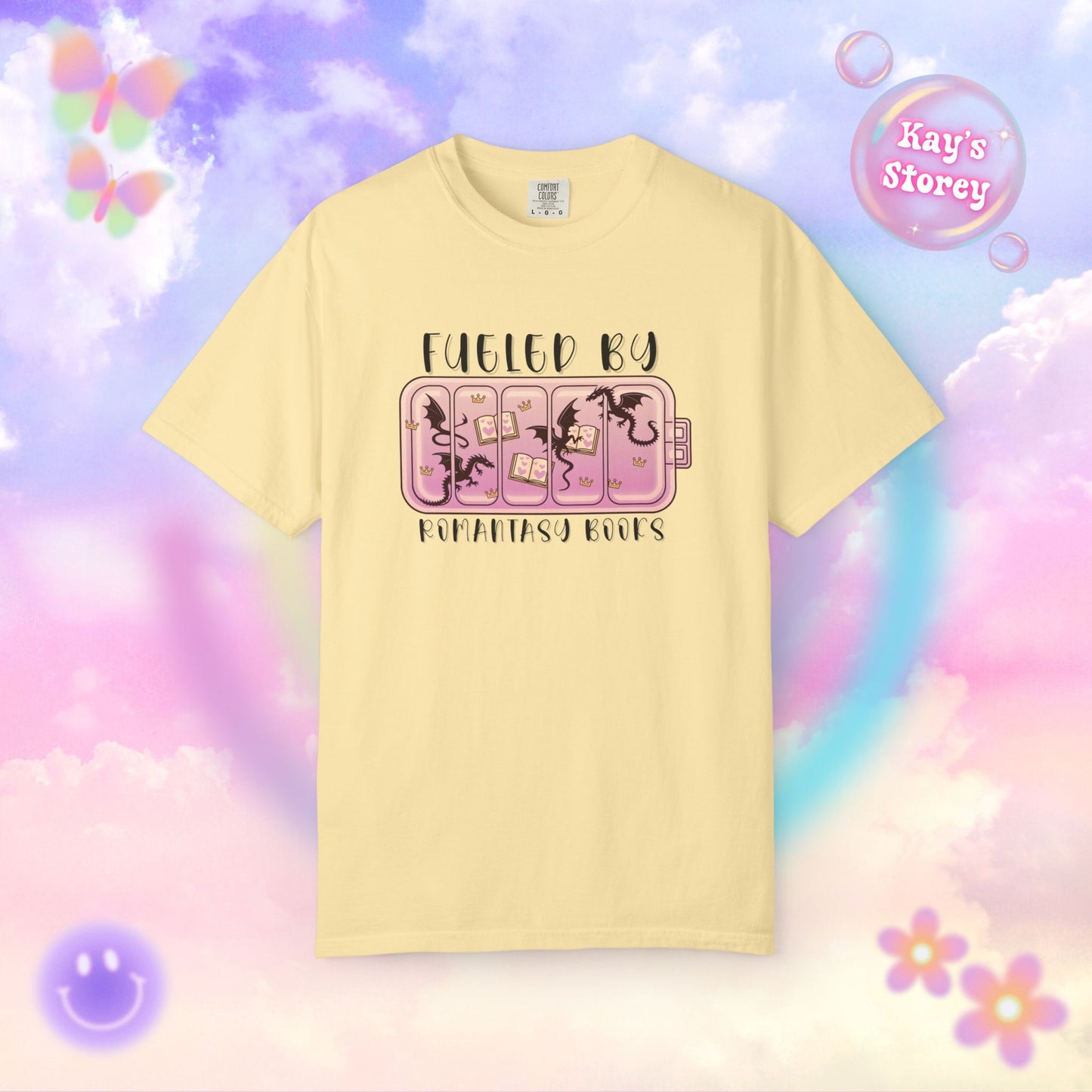 Fueled by Romantasy Books Comfort Colors T-Shirt