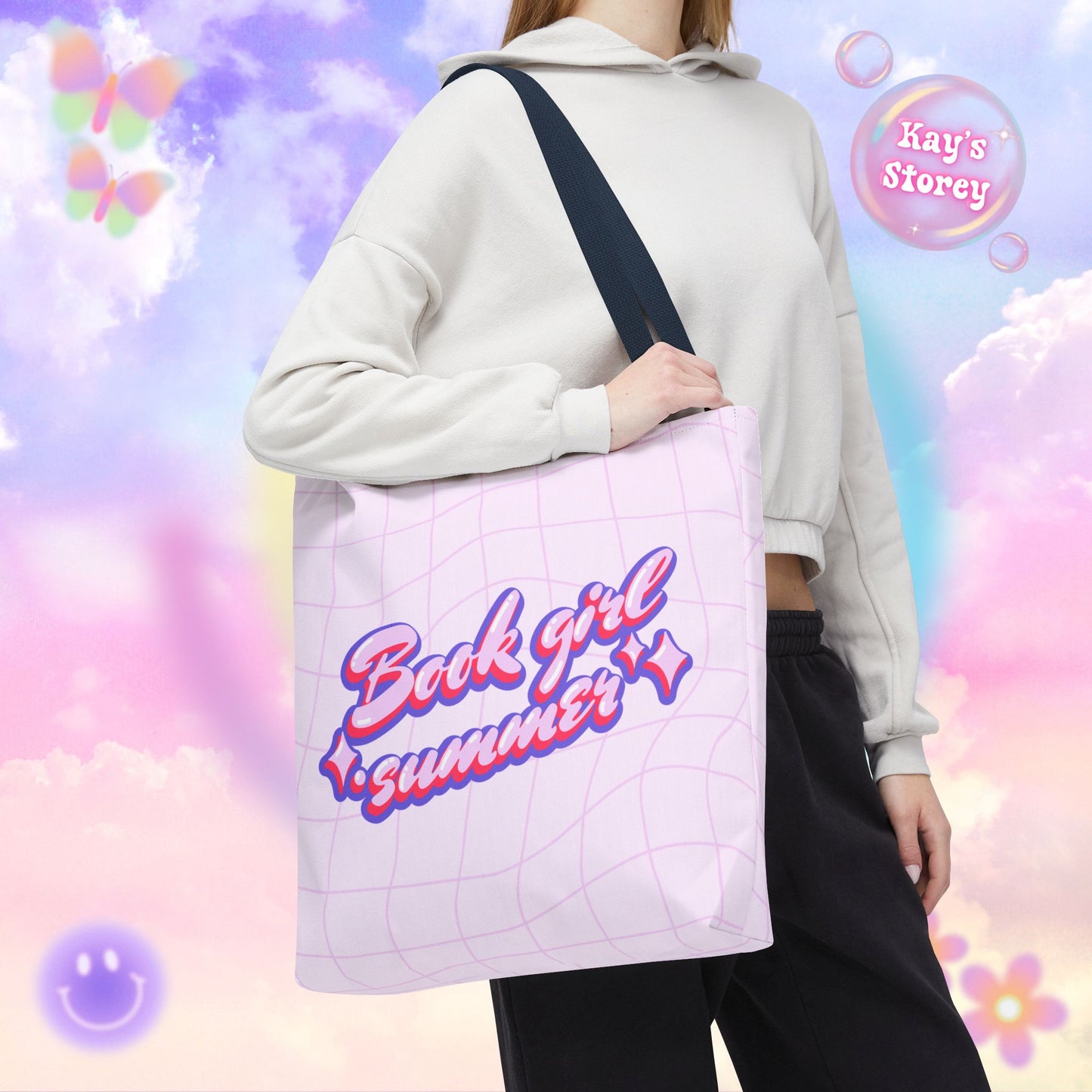 Book Girl Summer Tote Bag