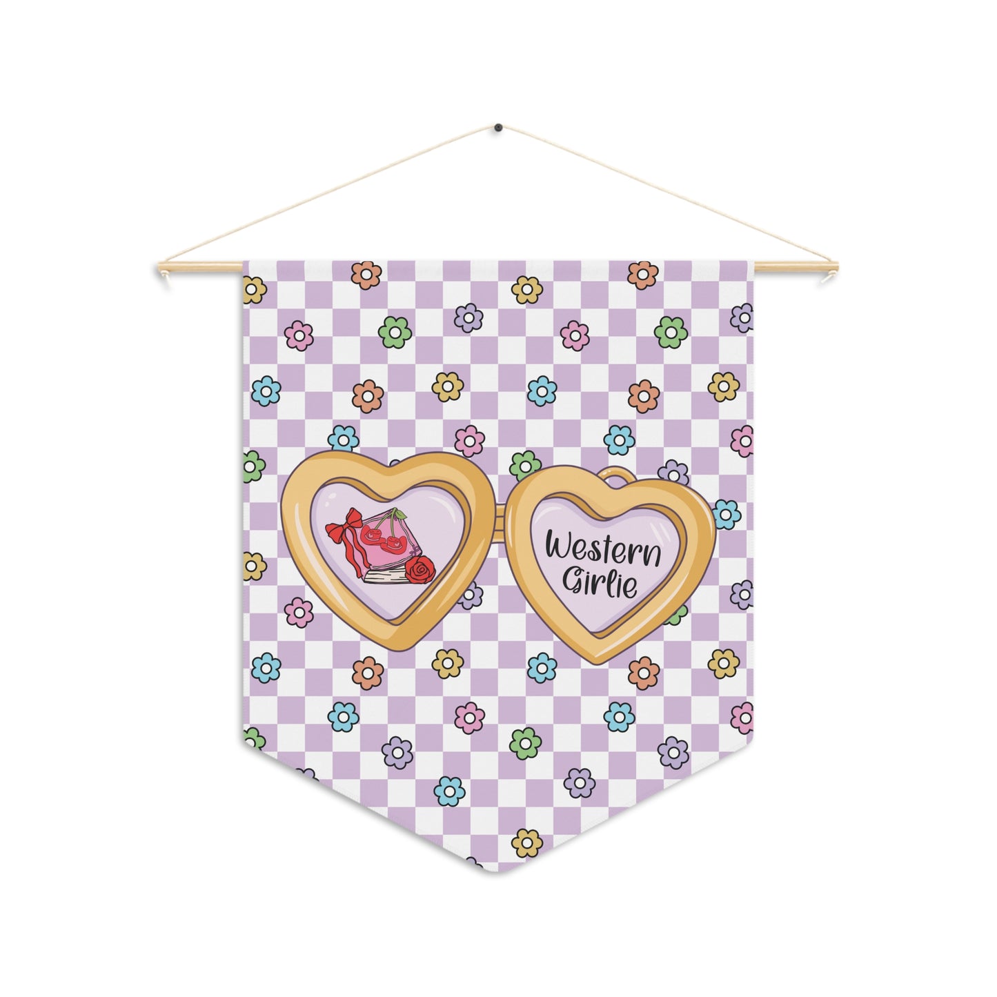 Purple Western Girlie Pennant