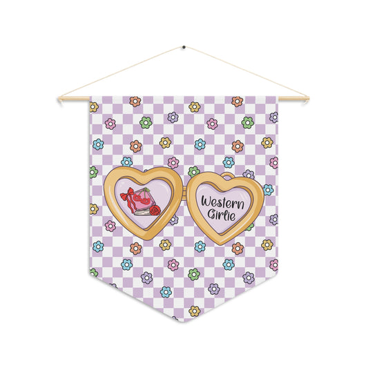 Purple Western Girlie Pennant