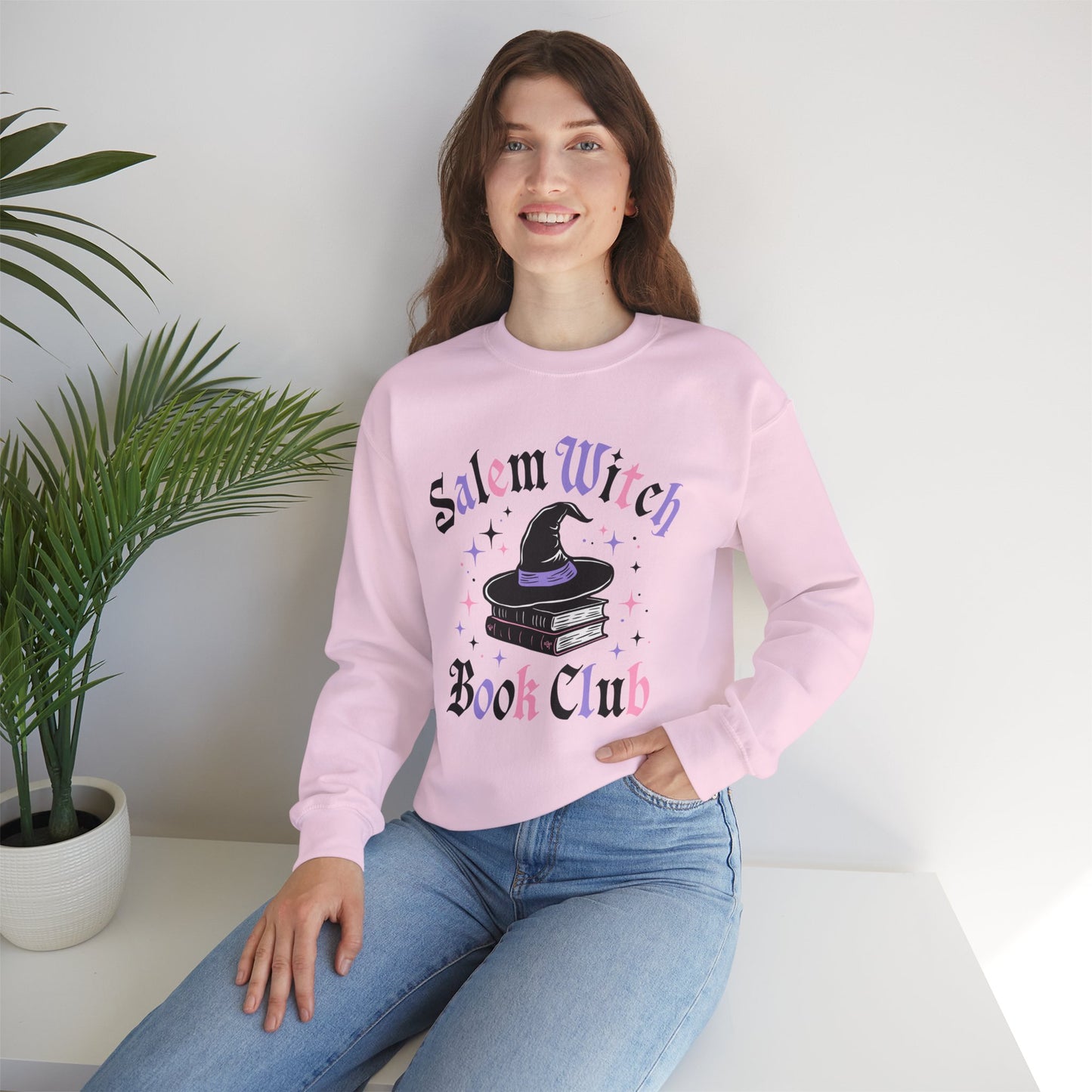Salem Witch Book Club Sweatshirt, Long Sleeve Shirt for Spooky Season Bookish Gift,  Halloween Reading Apparel