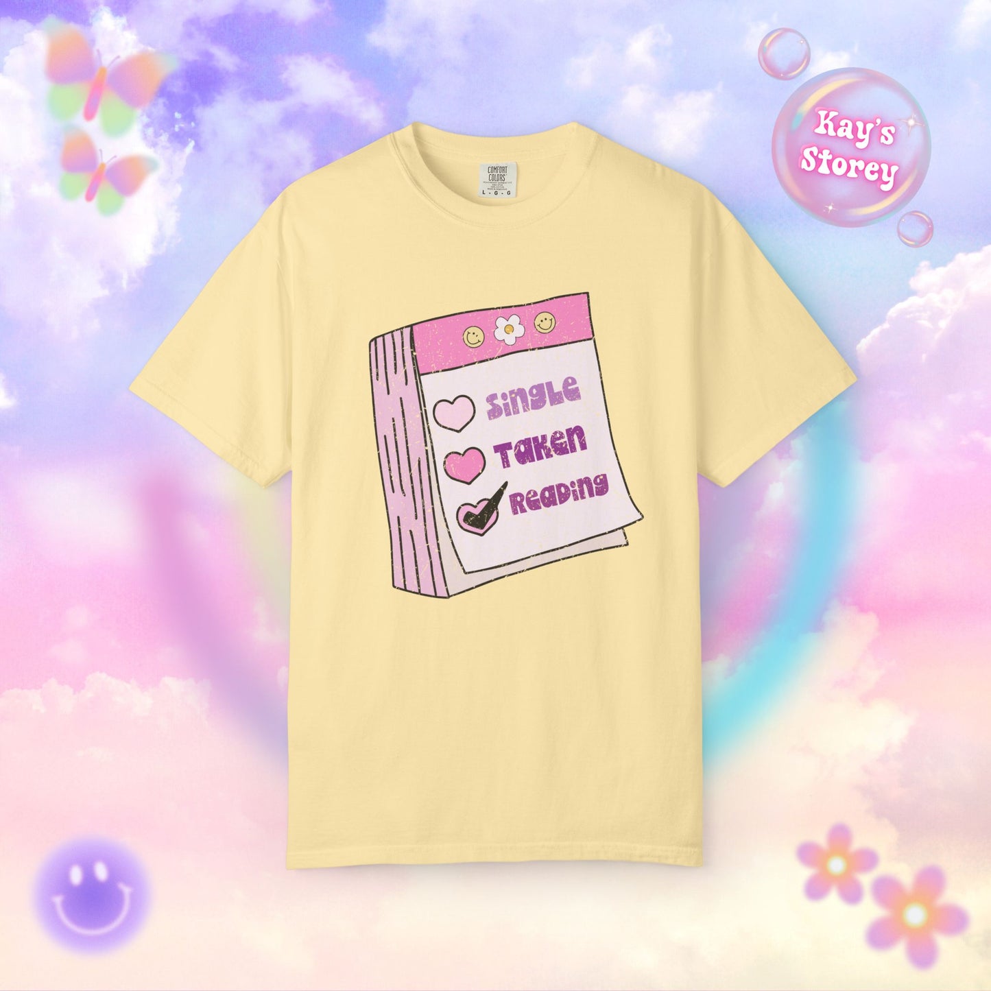 Single, Taken, Reading Comfort Colors T-Shirt