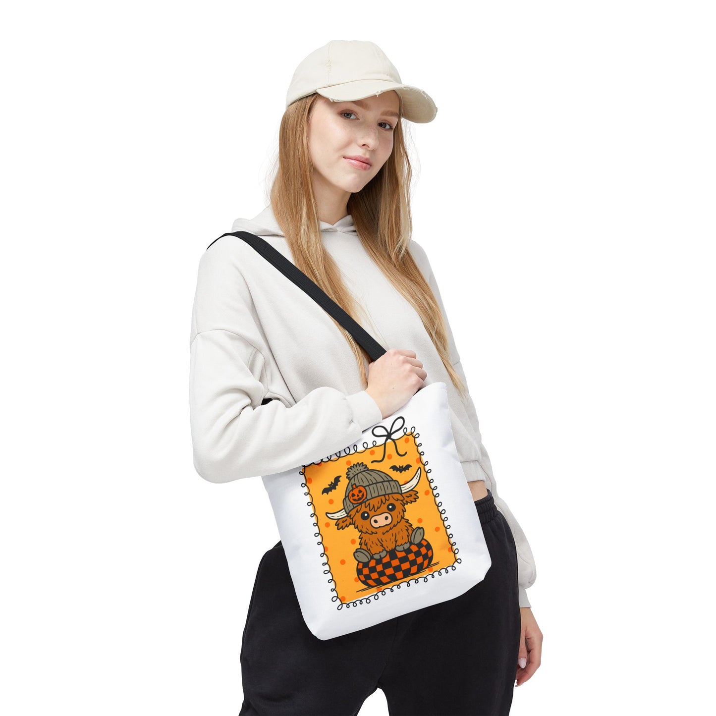 Spooky Season Highland Cow Tote Bag