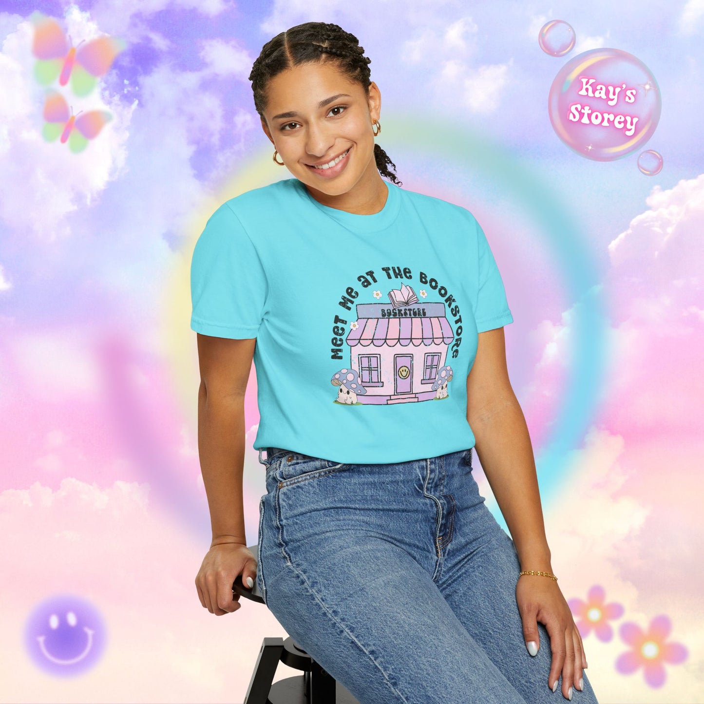Meet Me At The Bookstore Comfort Colors T-Shirt
