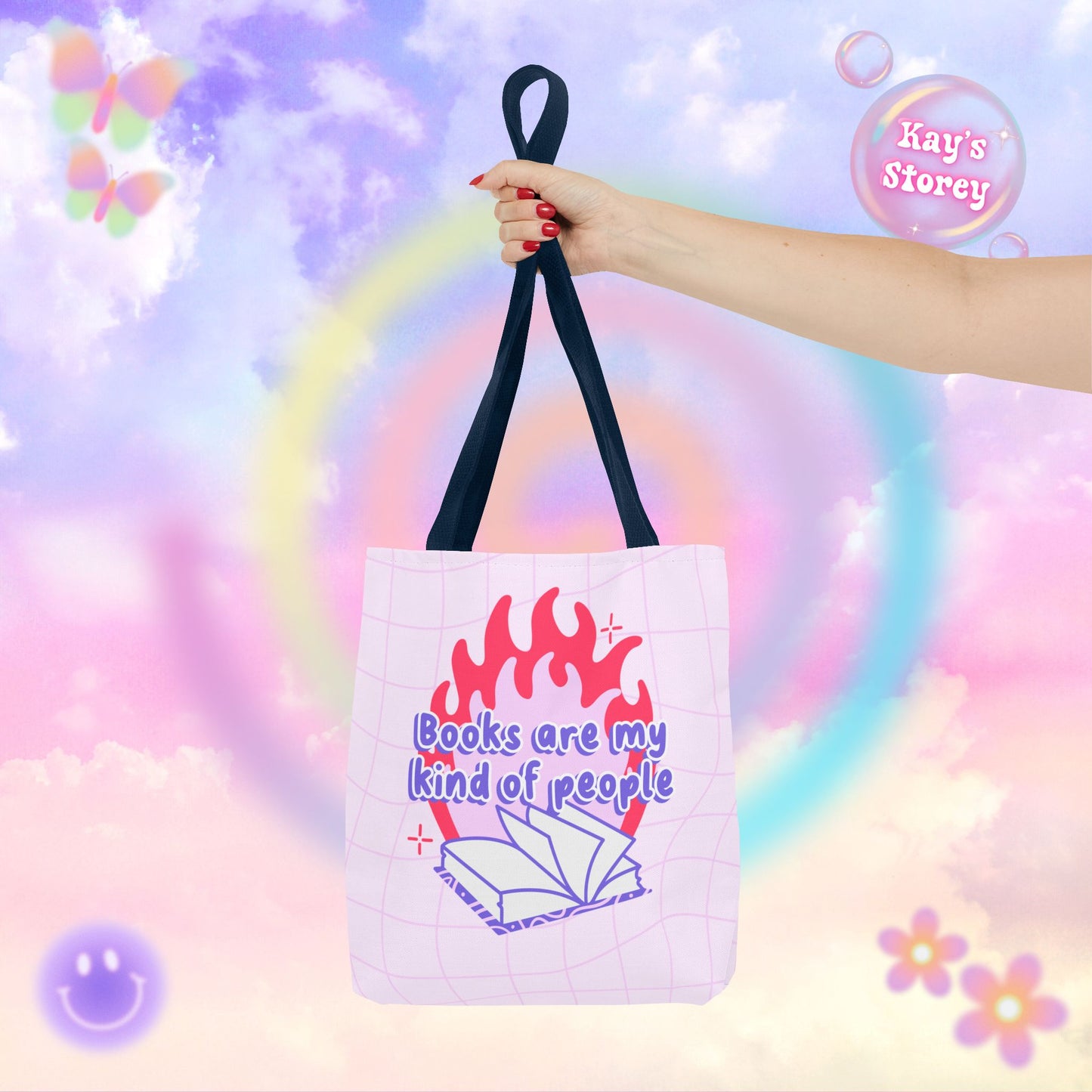 Books are my Kind of People Tote Bag