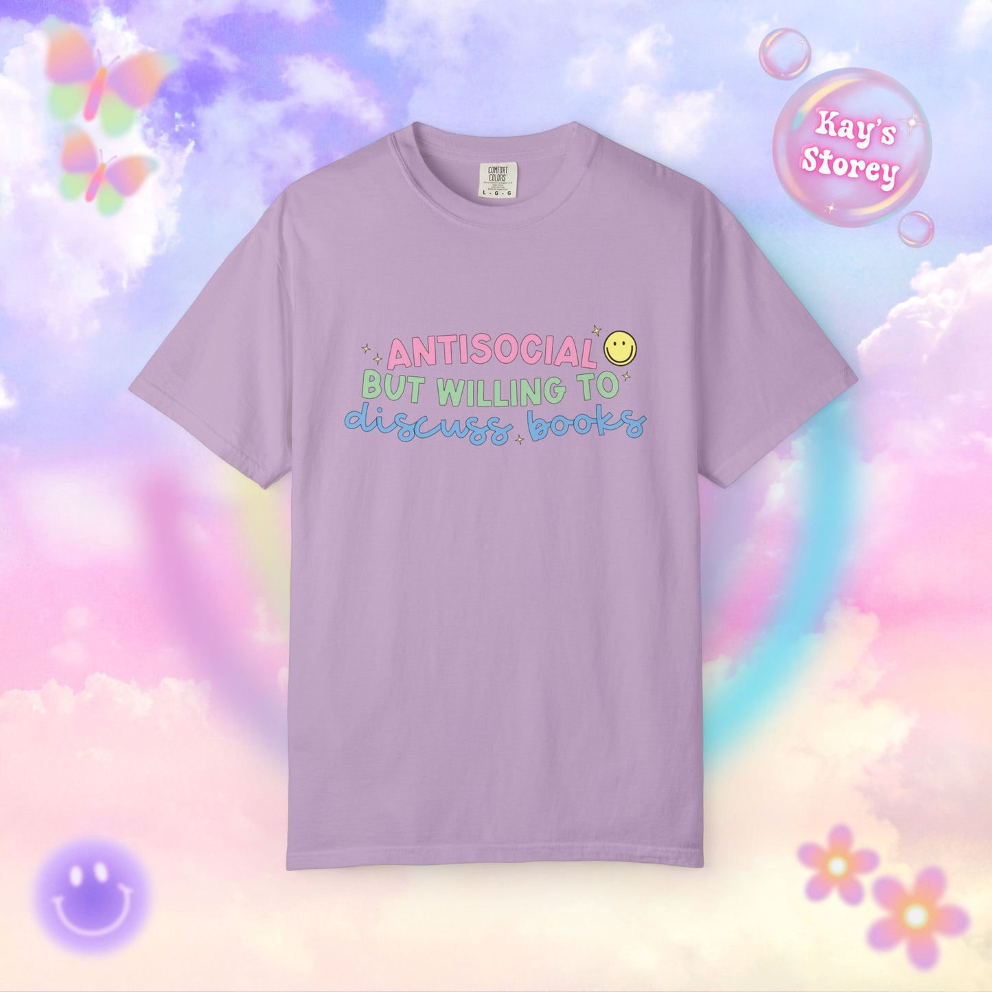Willing to Discuss Books Comfort Colors T-Shirt