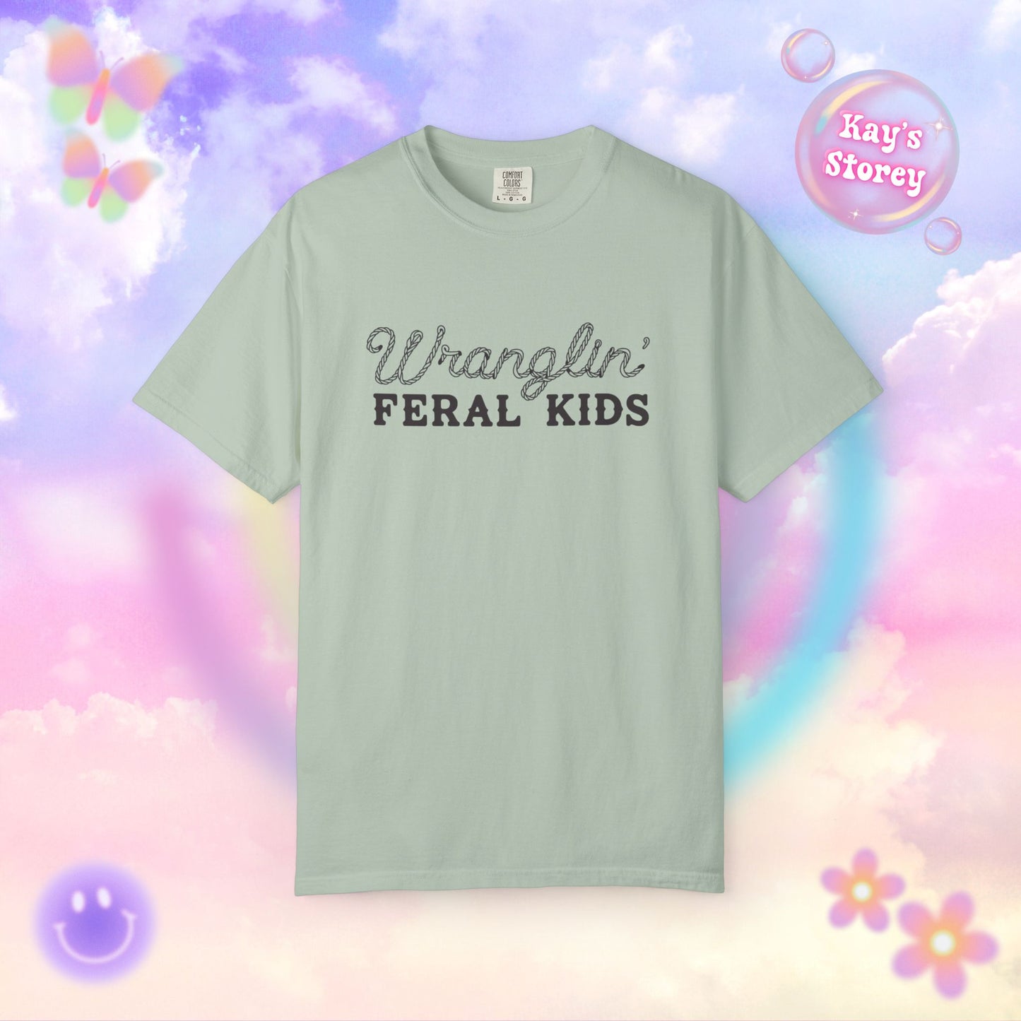 Wranglin' Feral Kids Comfort Colors T-Shirt