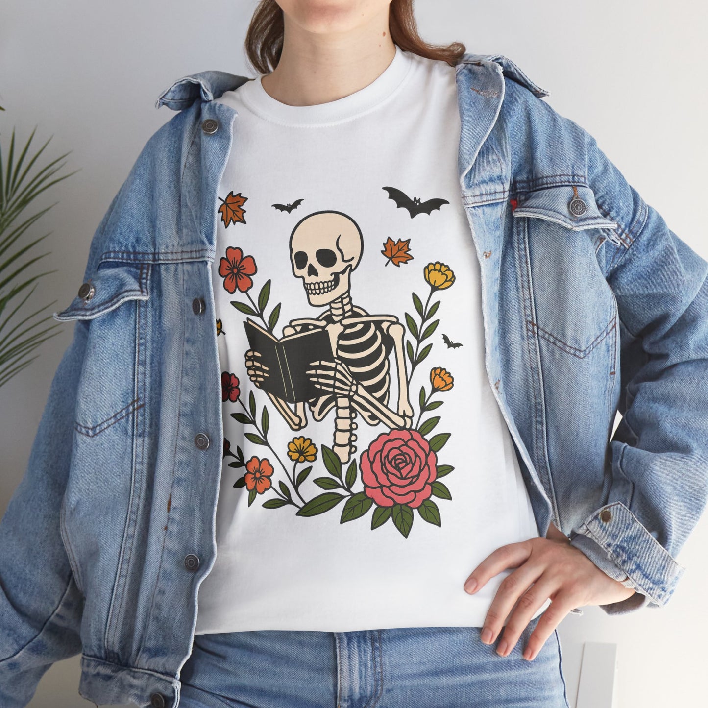Skeleton Reading Tee - Bookish Gift