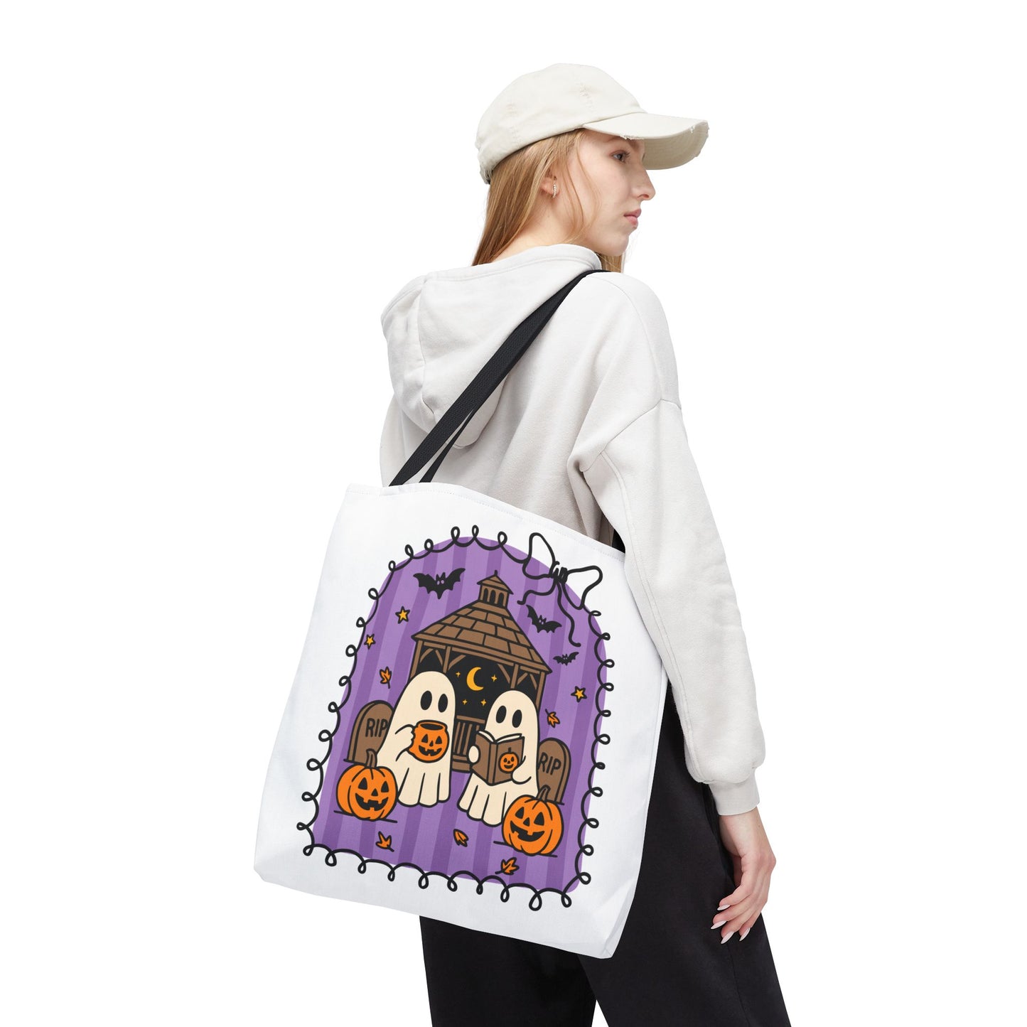 Spooky Season Ghostly Meeting Tote Bag