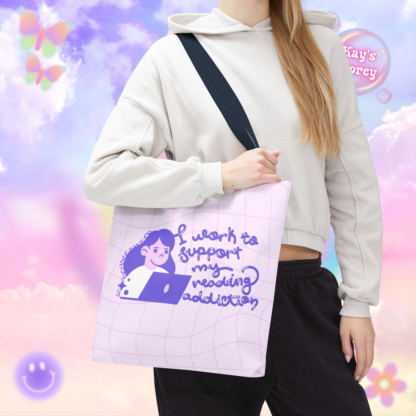 Reading Addiction Tote Bag