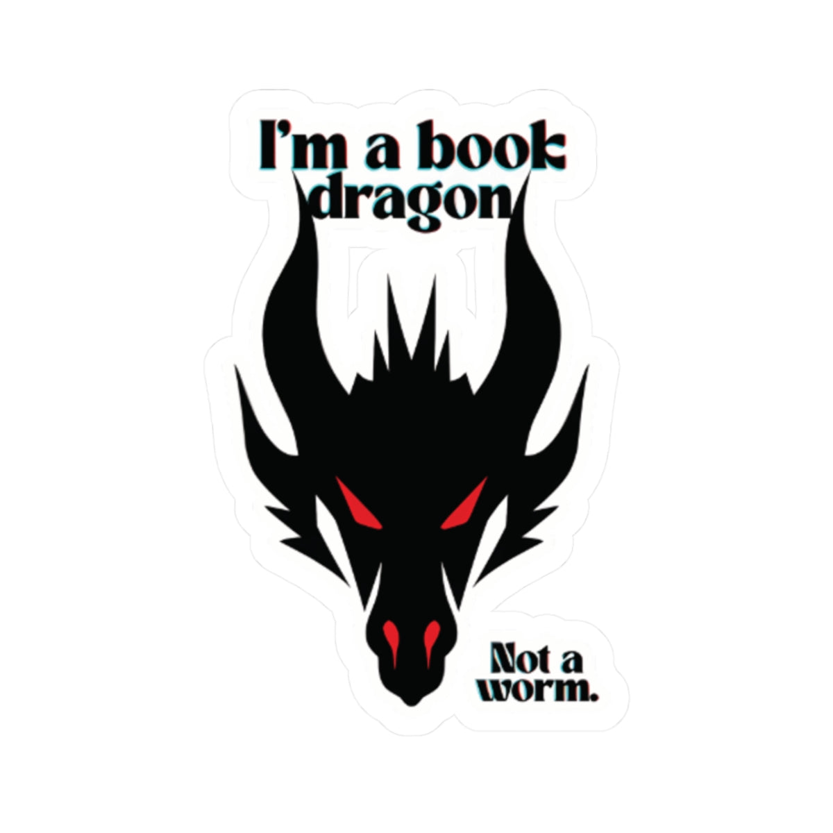 Red Book Dragon Sticker