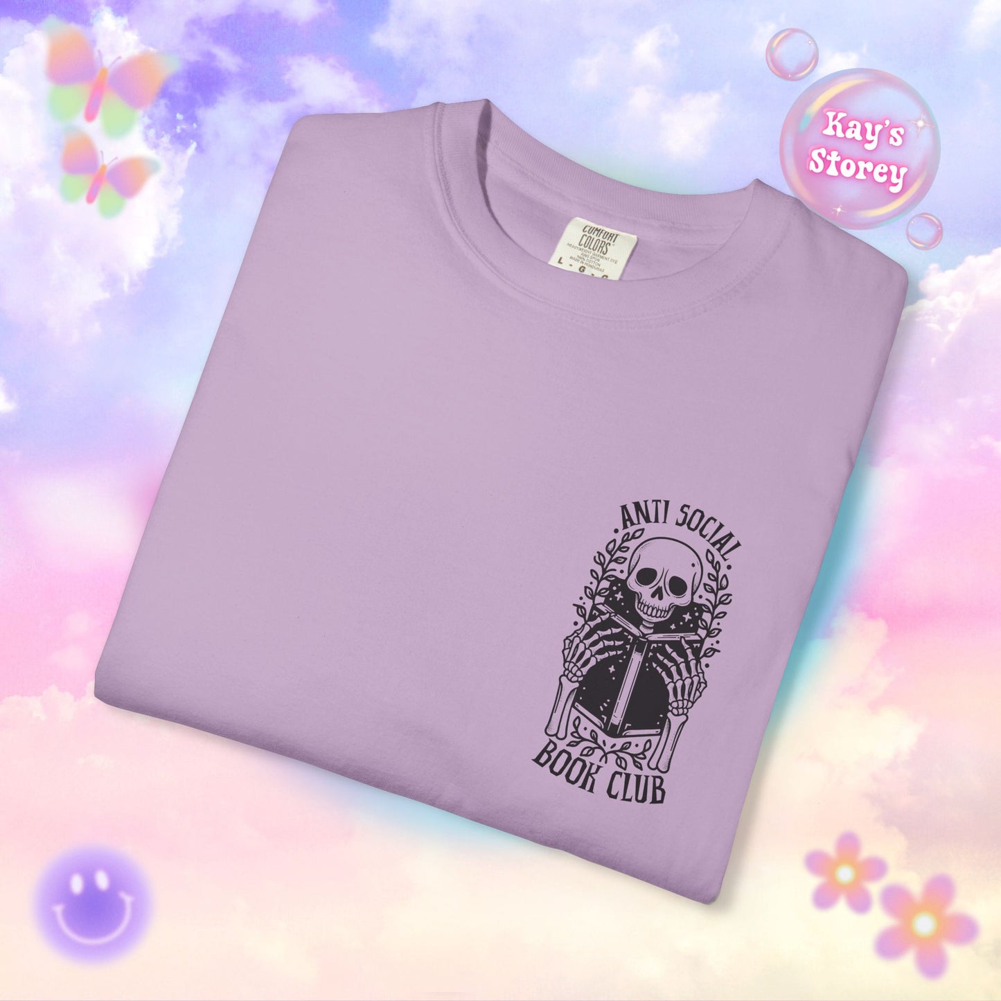 Skeleton Anti Social Comfort Colors T-Shirt
