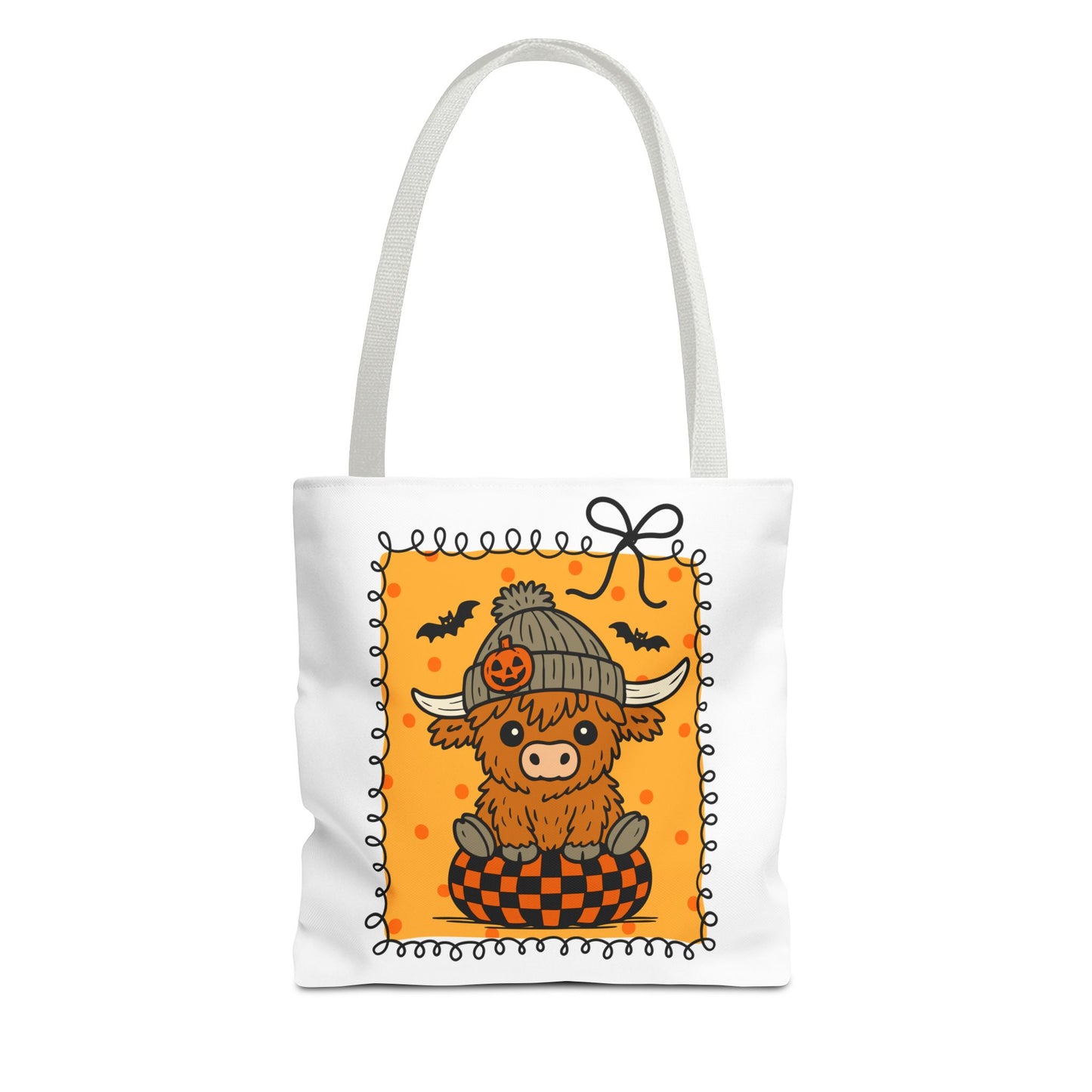Spooky Season Highland Cow Tote Bag