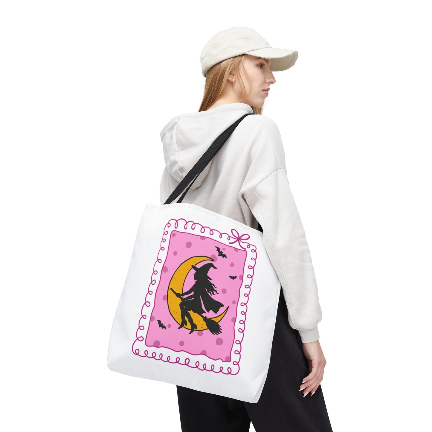 Spooky Season Witch Book Tote Bag
