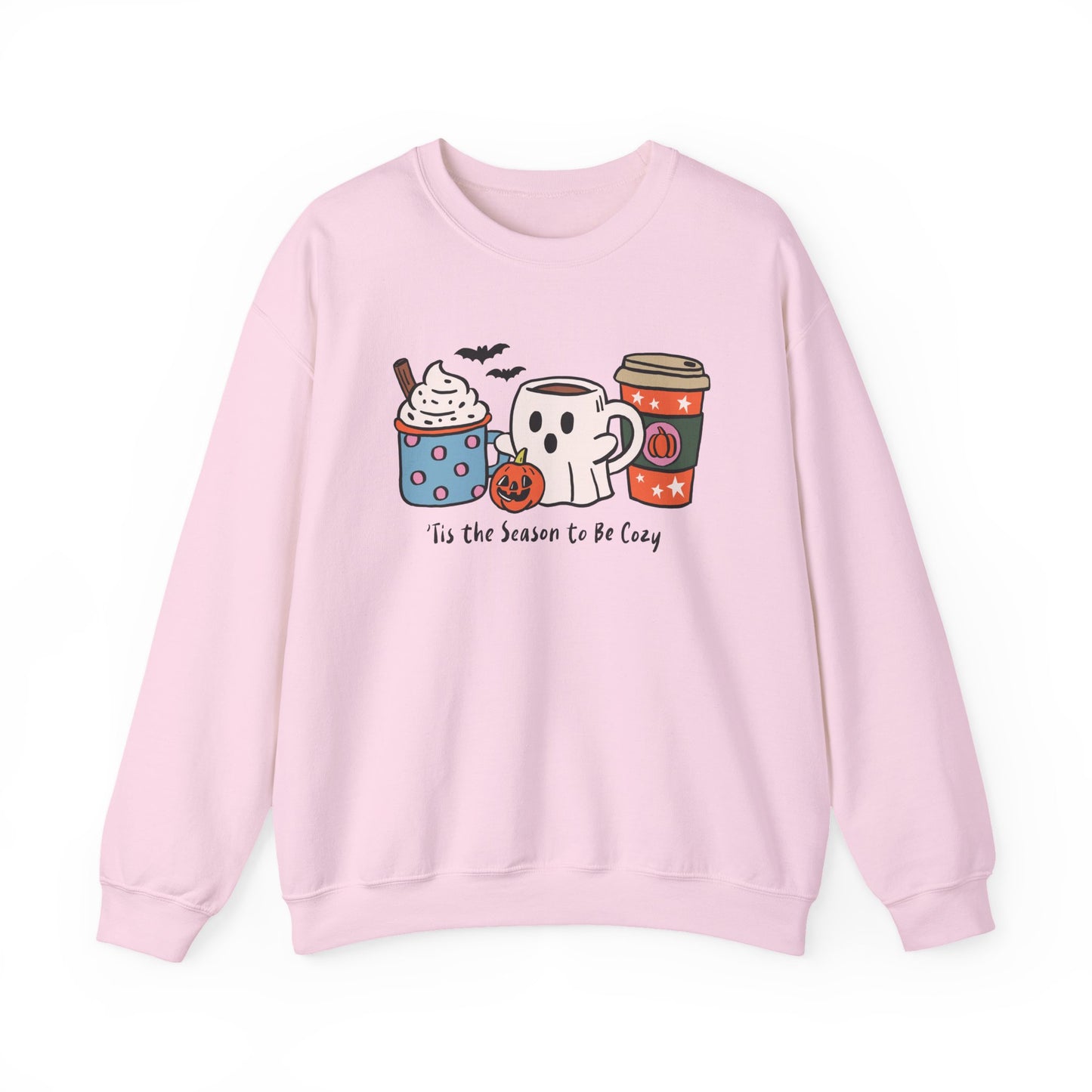 Tis the Season to be Cozy Sweatshirt, Long Sleeve Shirt for Spooky Season Bookish Gift,  Halloween Reading Apparel