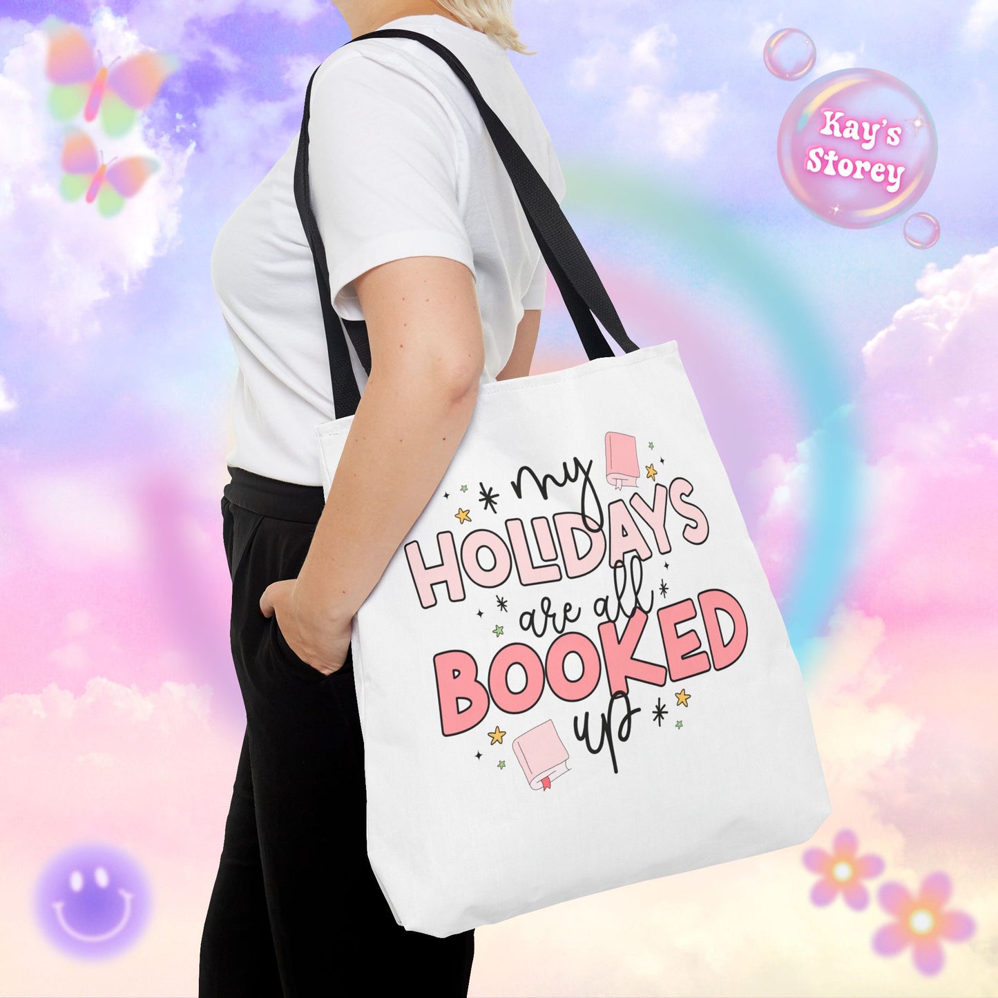 Holidays All Booked Up Tote Bag
