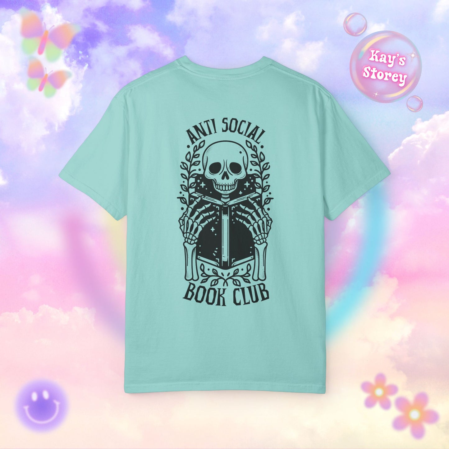 Skeleton Anti Social Comfort Colors T-Shirt