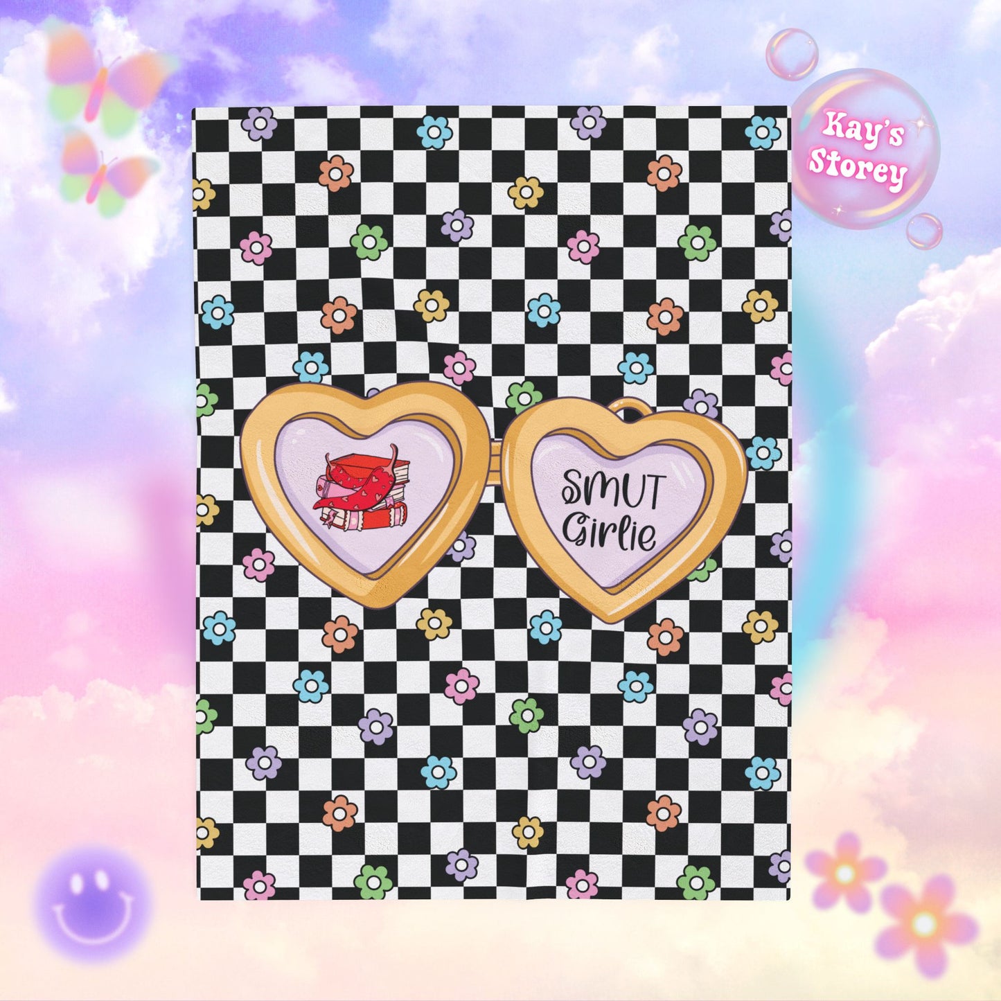 Smut Girlie Velveteen Plush Blanket