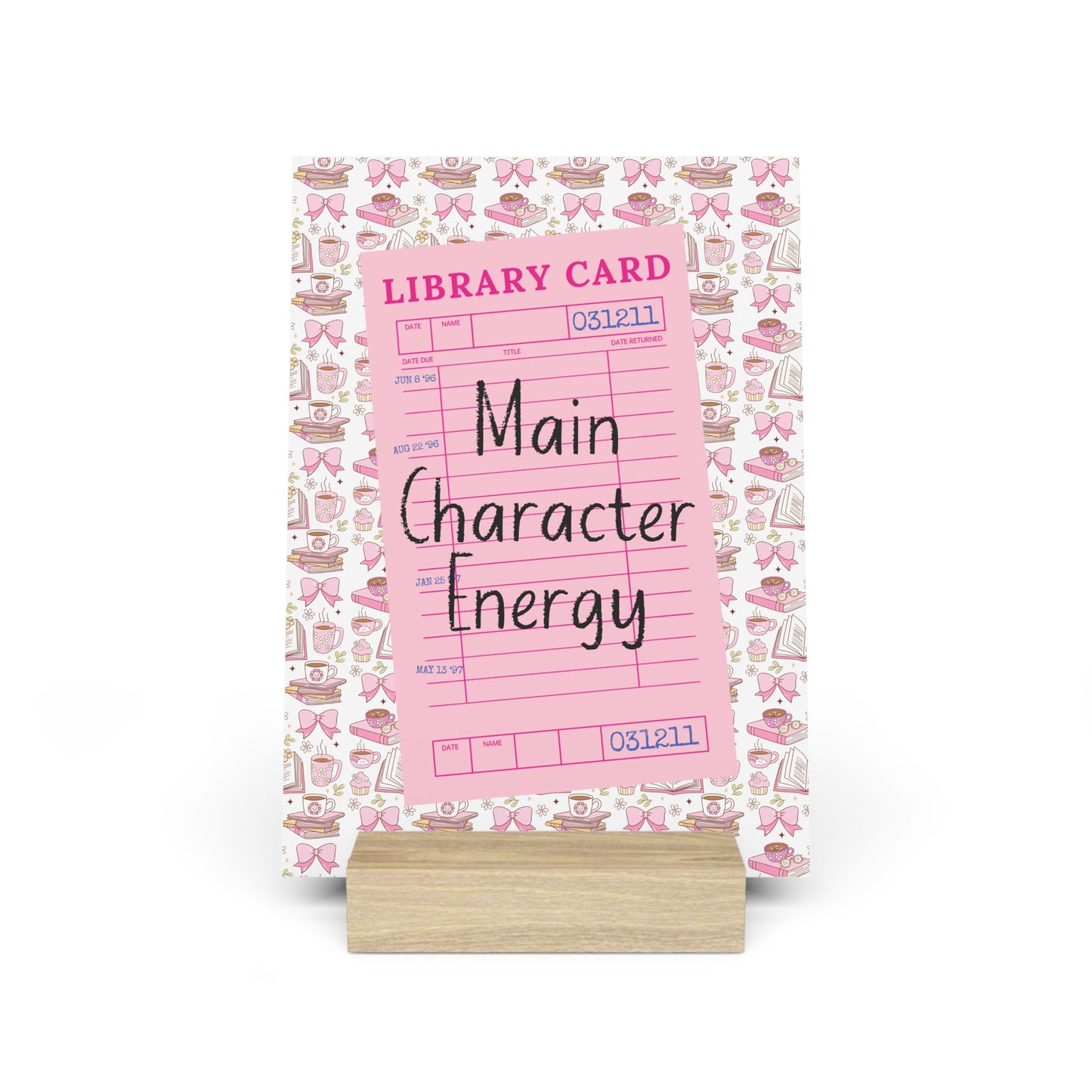 Main Character Energy Bookshelf Decor with Stand
