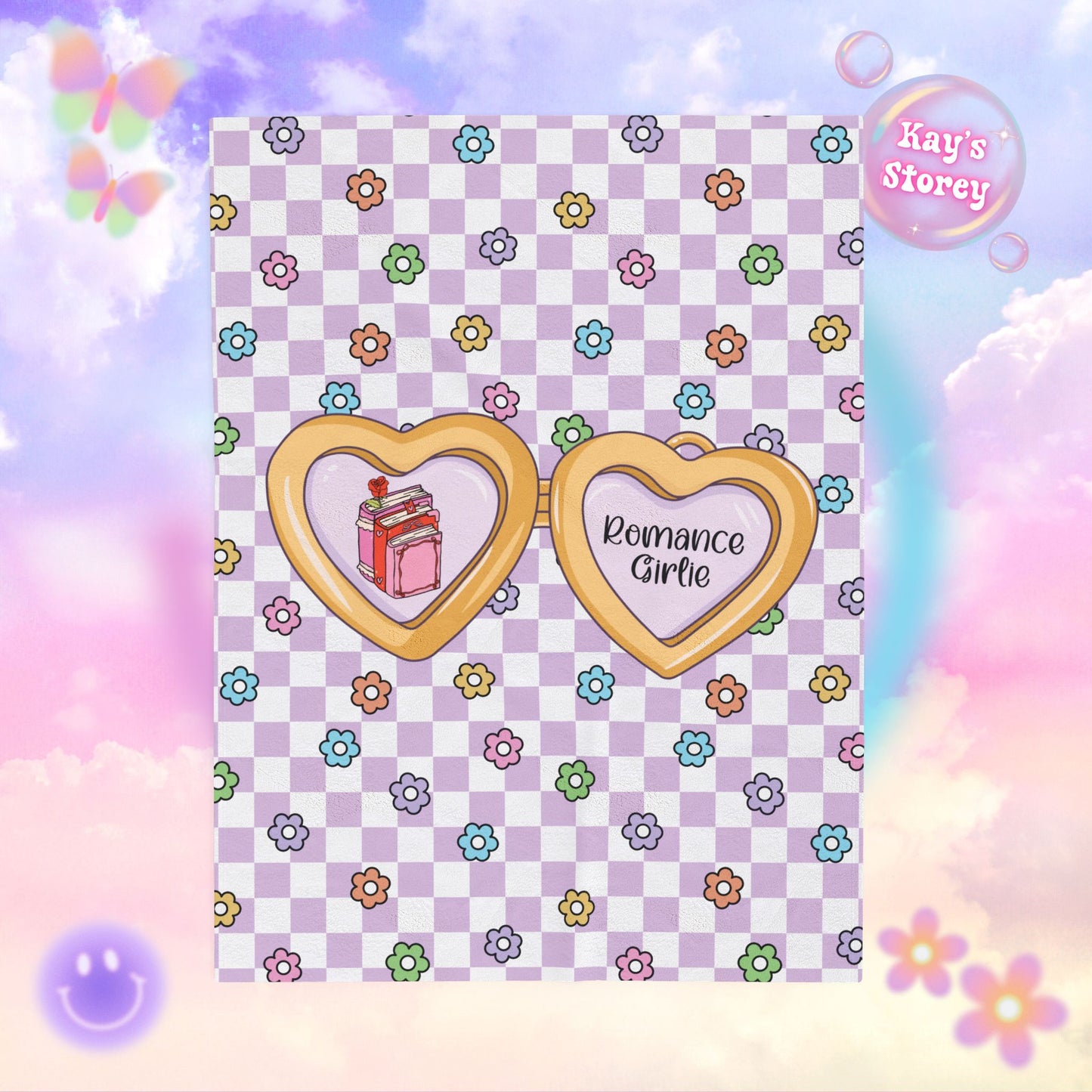Purple Romance Girlie Velveteen Plush Blanket