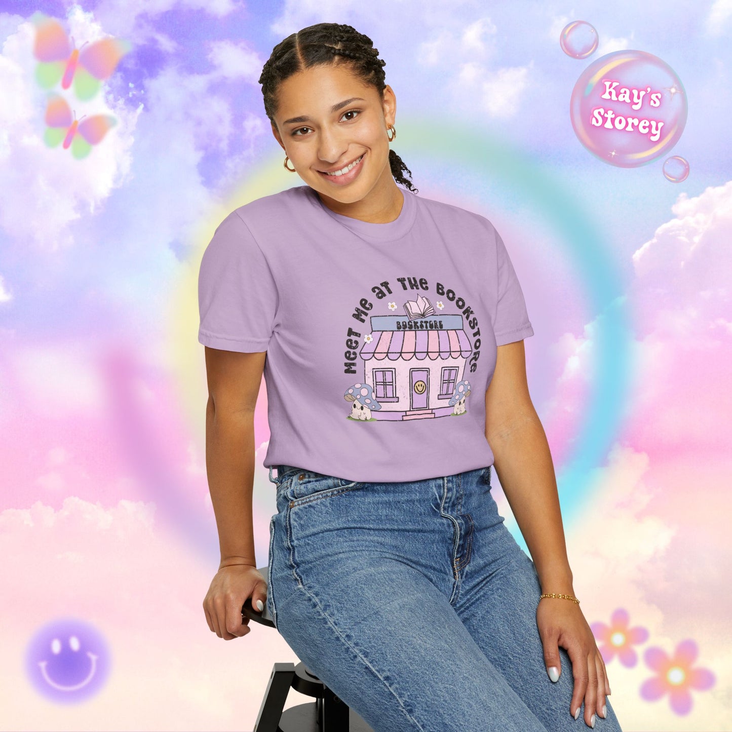 Meet Me At The Bookstore Comfort Colors T-Shirt