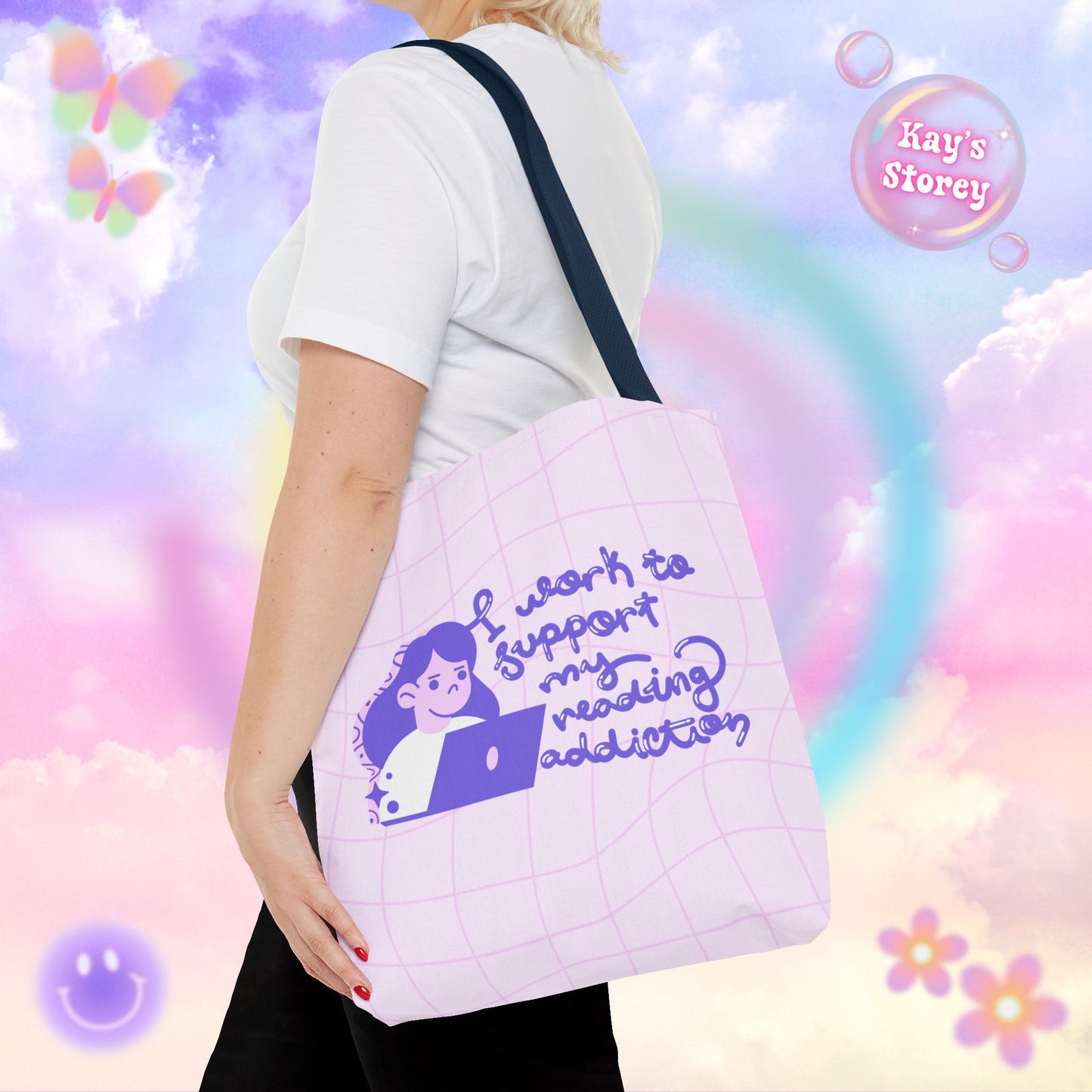 Reading Addiction Tote Bag
