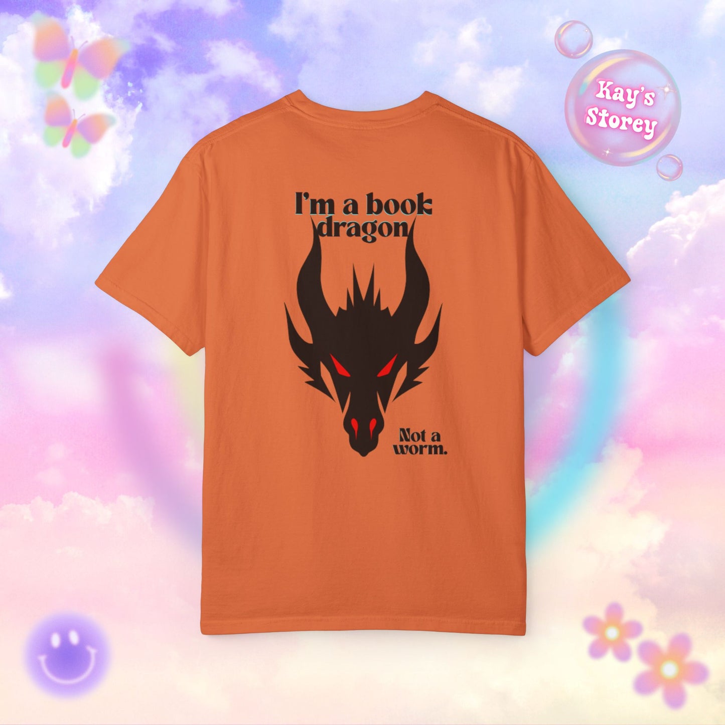 Book Dragon Red Comfort Colors T-Shirt