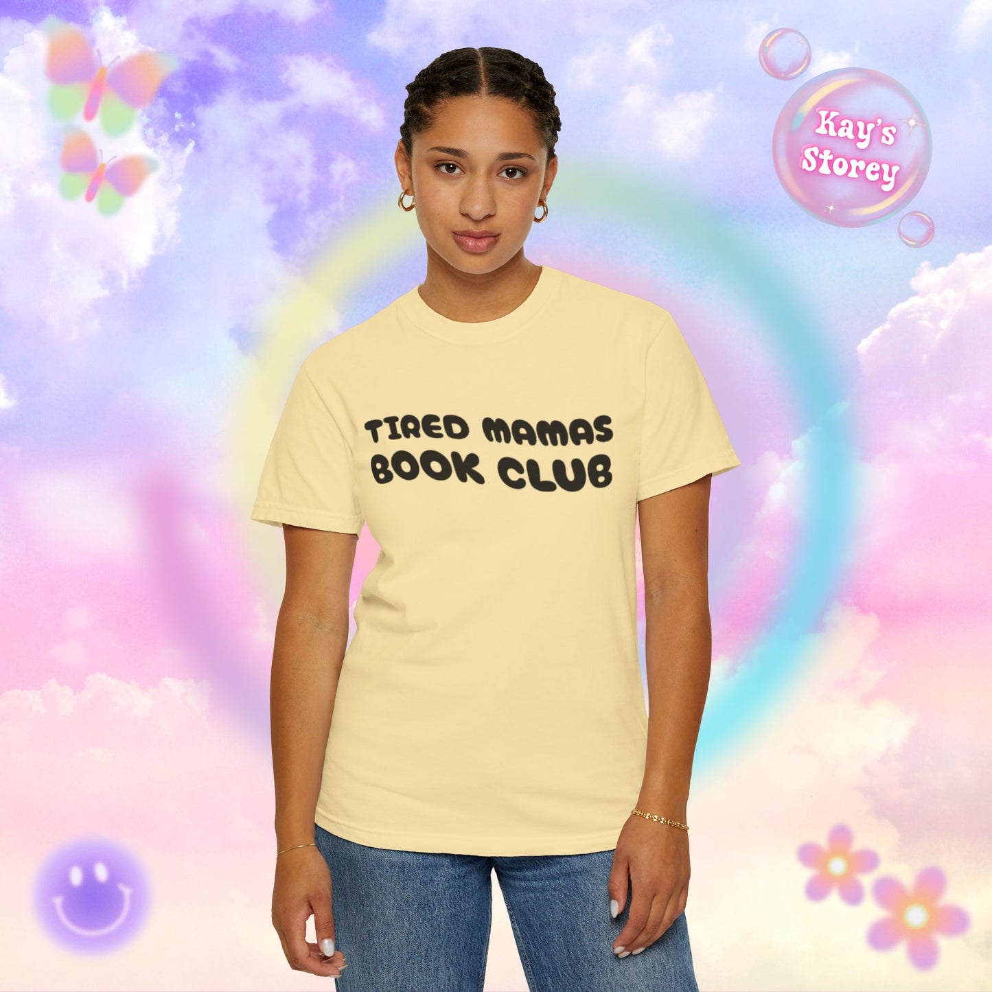 Tired Mamas Book Club Comfort Colors T-Shirt
