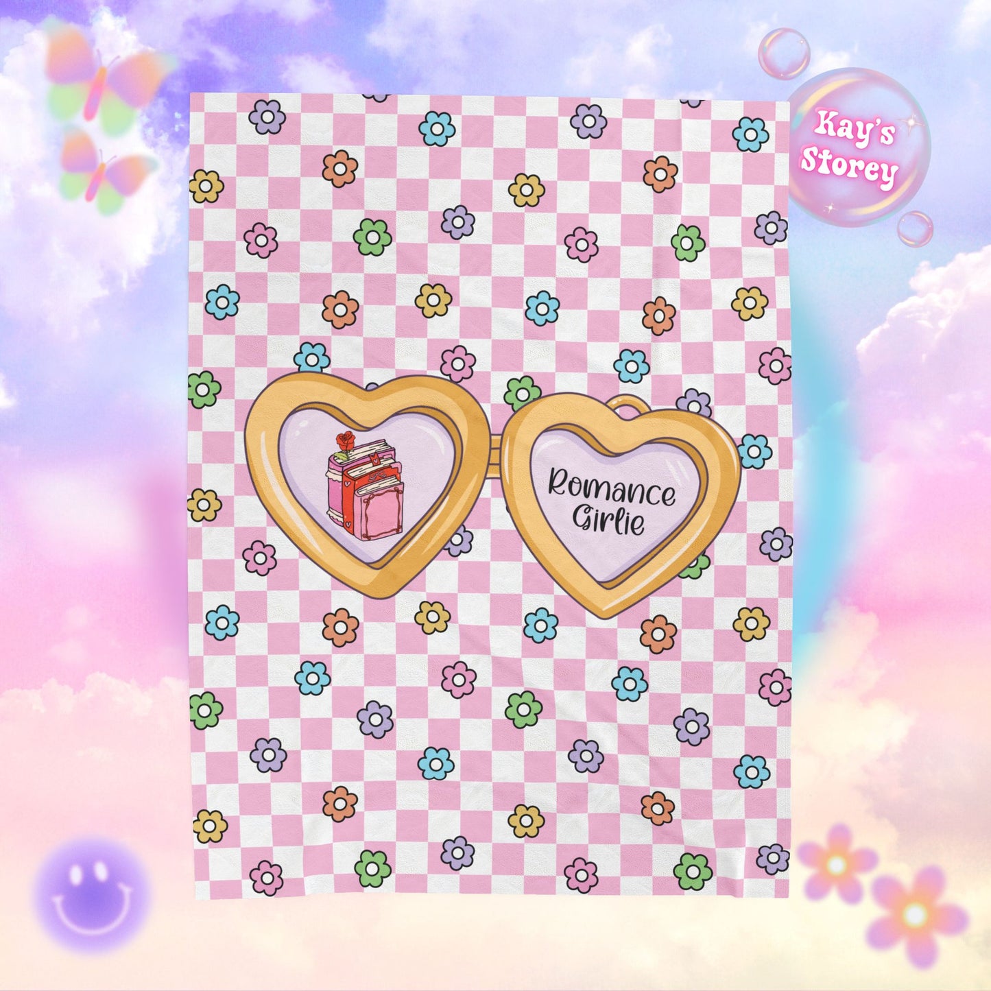 Pink Romance Girlie Velveteen Plush Blanket