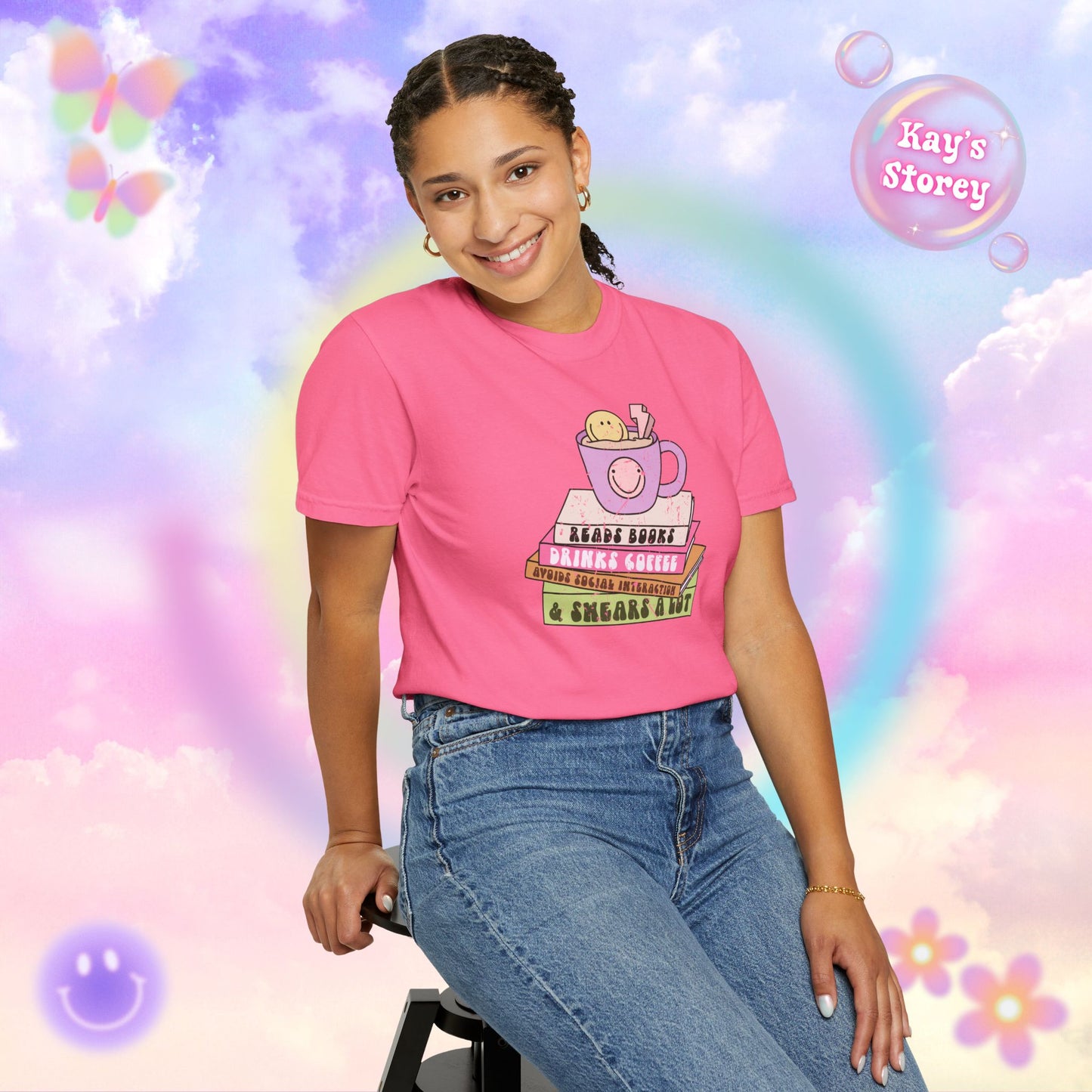 Reads Books... Comfort Colors T-Shirt