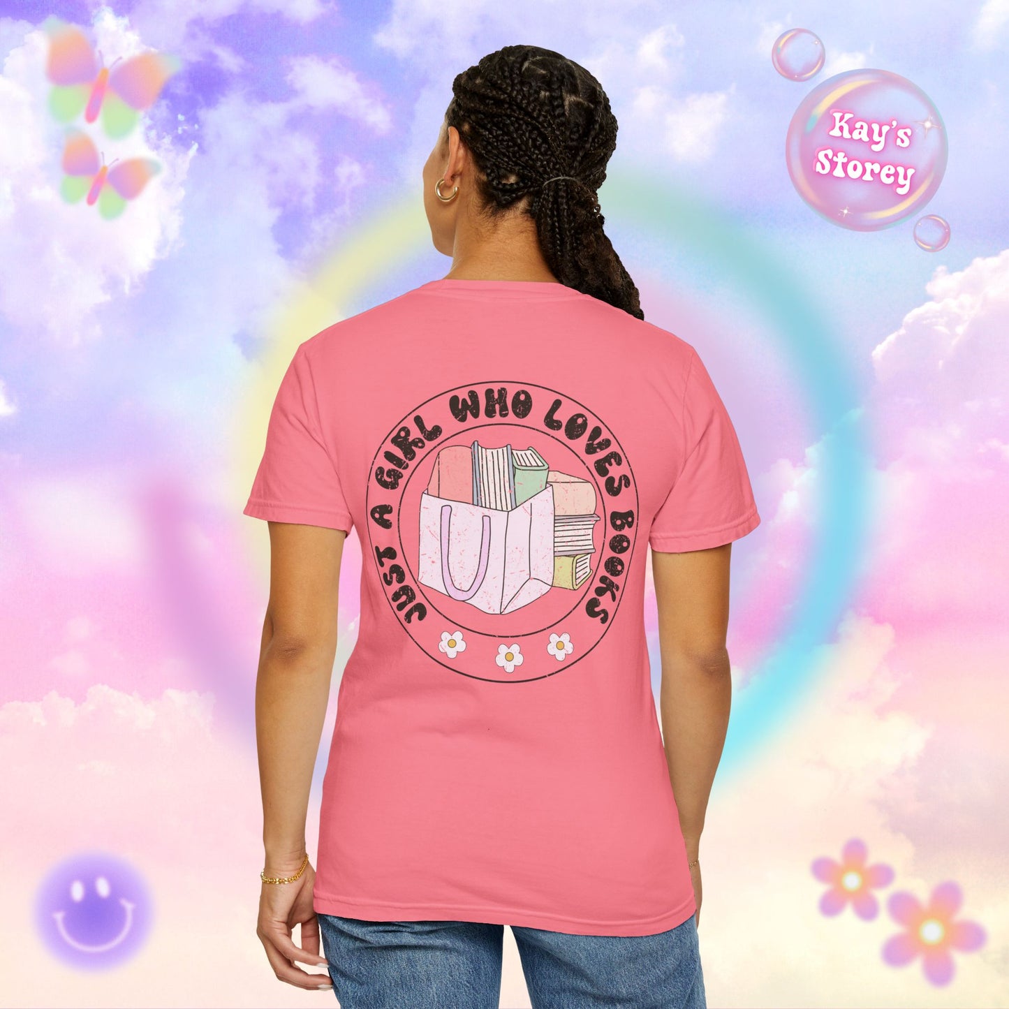 Just A Girl Who Loves Books Comfort Colors T-Shirt