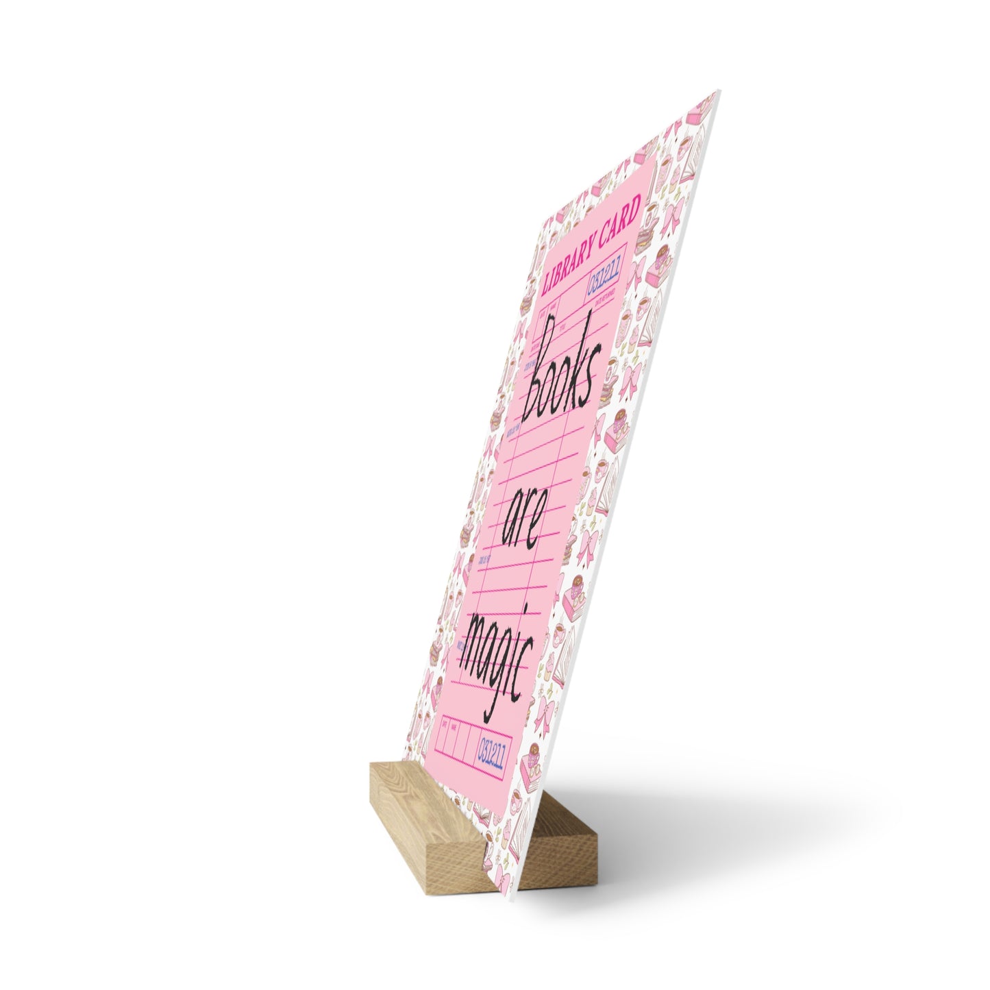 Books Are Magic Bookshelf Decor with Stand