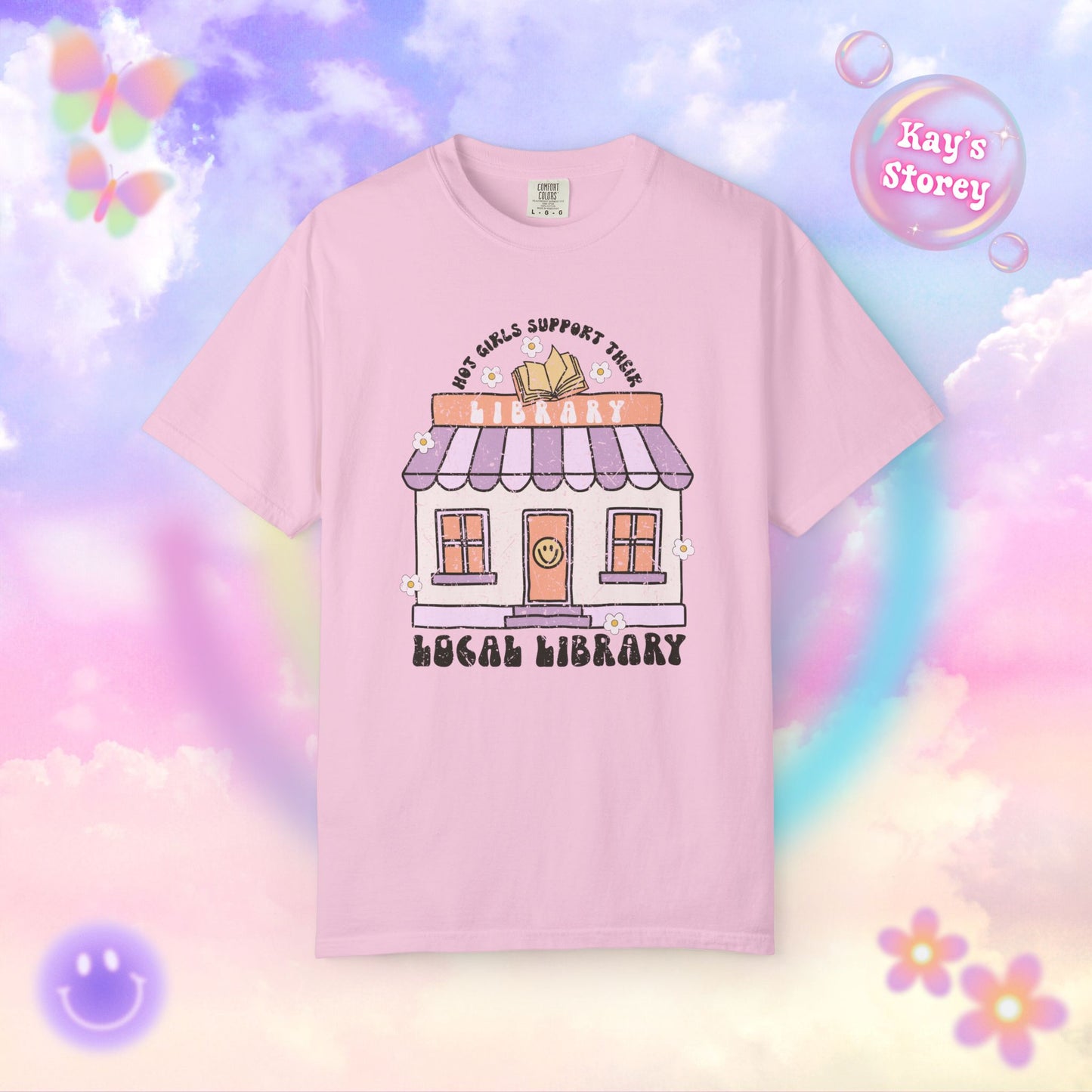 Hot Girls Support Their Local Library Comfort Colors T-Shirt