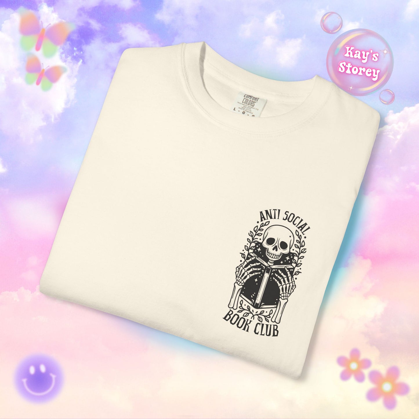 Skeleton Anti Social Comfort Colors T-Shirt