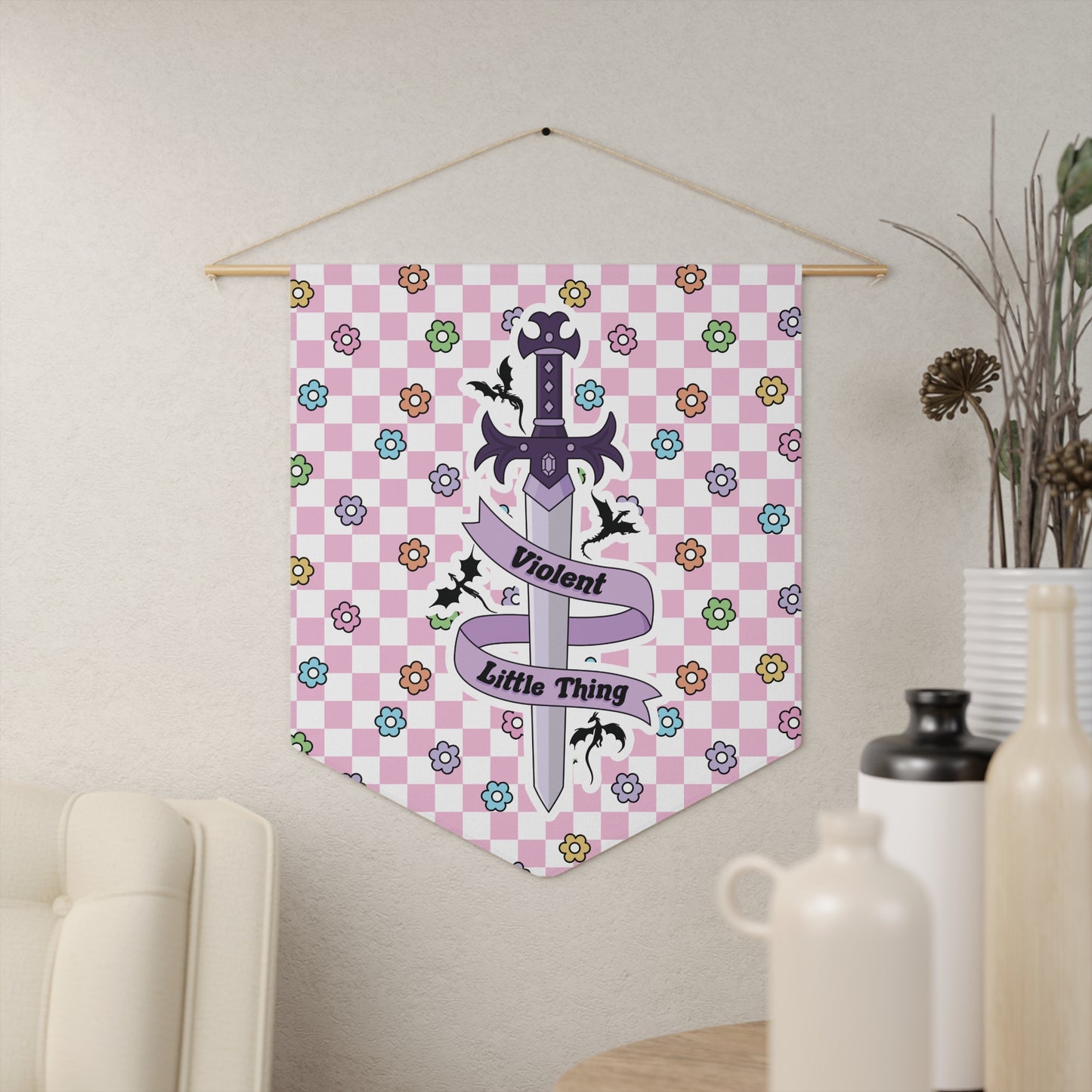 Pink Violent Little Thing Pennant