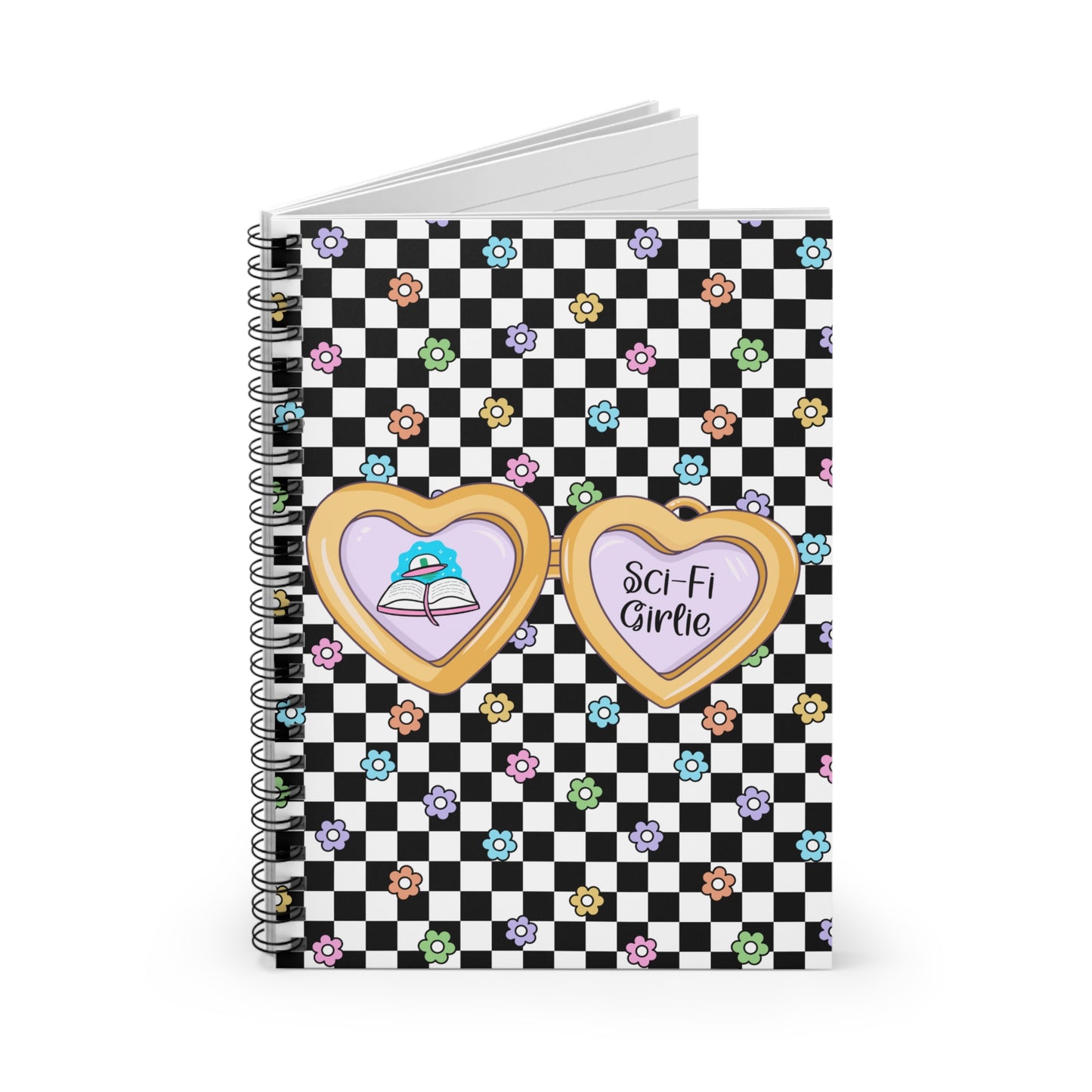 Sci-Fi Girlie Spiral Notebook - Ruled Line